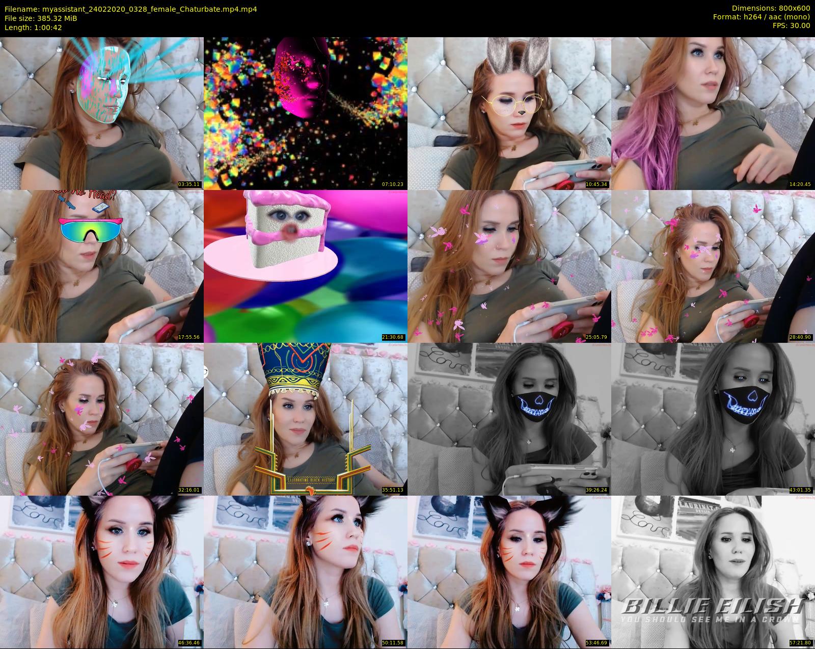 myassistant — 61 minute Chaturbate female cam show recording, 480p, Feb 24, 2020