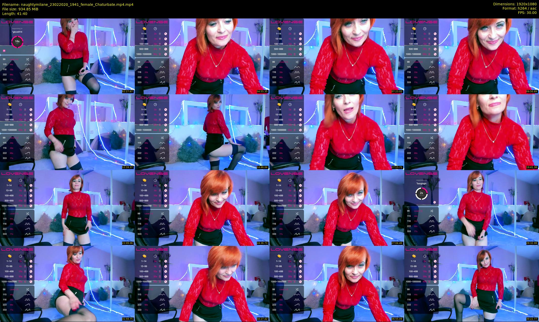 naughtymilane — 42 minute Chaturbate female cam show recording, 1080p, Feb 23, 2020