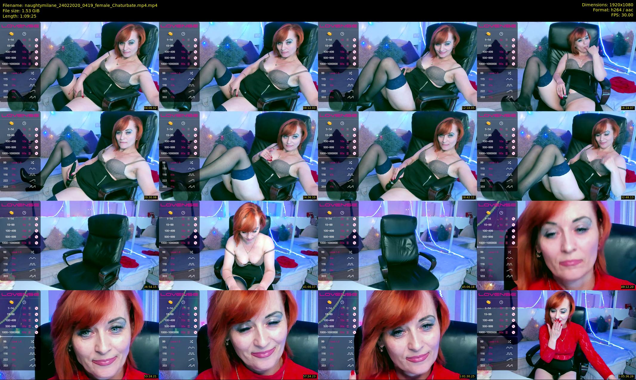 naughtymilane — 70 minute Chaturbate female cam show recording, 1080p, Feb 24, 2020