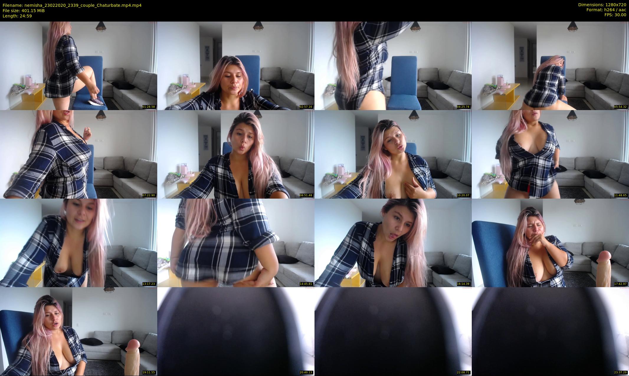 nemisha — 25 minute Chaturbate female cam show recording, 720p, Feb 23, 2020