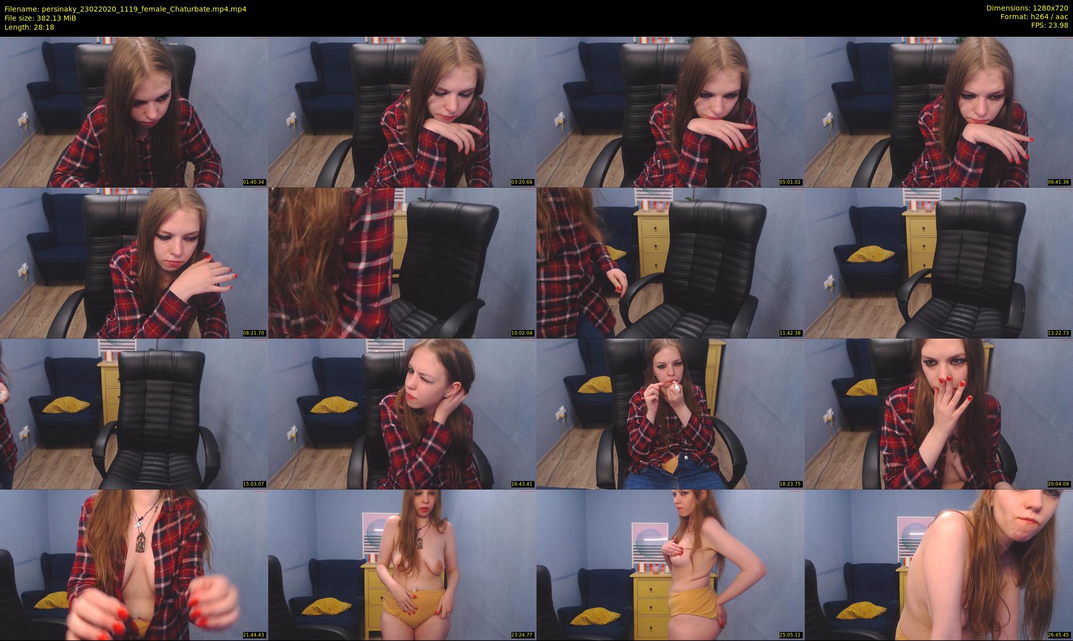 persinaky — 29 minute Chaturbate female cam show recording, 720p, Feb 23, 2020