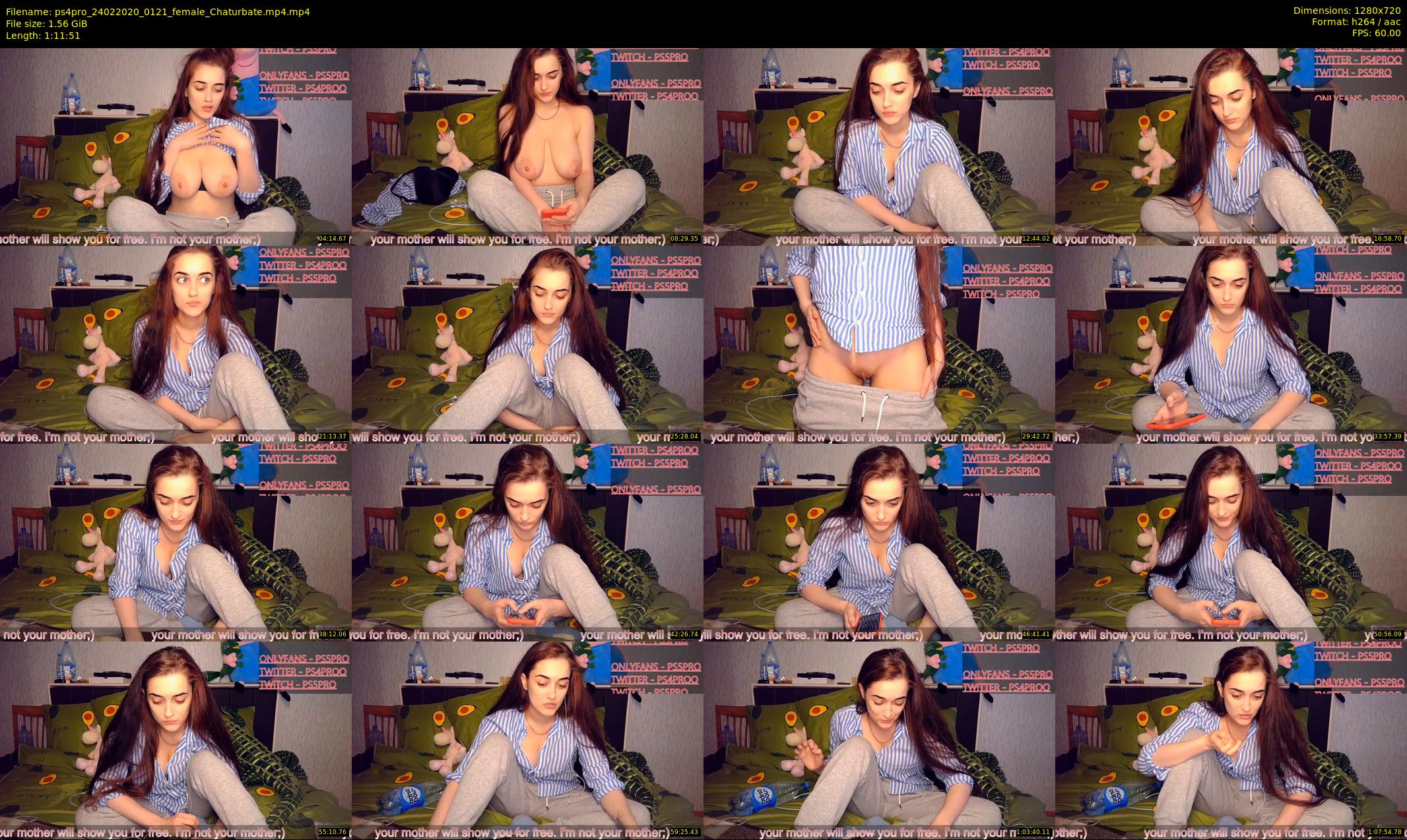 ps4pro — 72 minute Chaturbate female cam show recording, 720p, Feb 24, 2020
