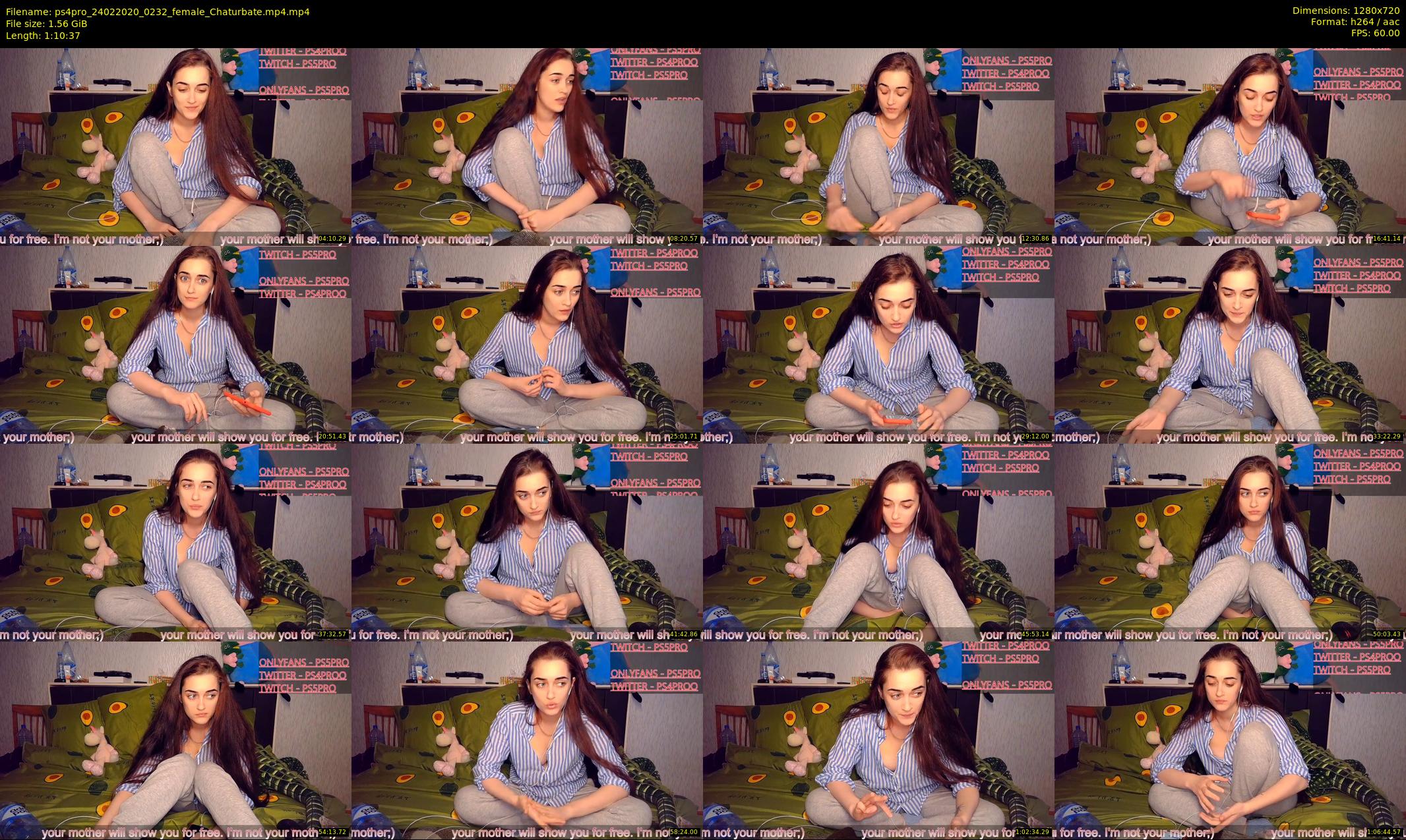 ps4pro — 71 minute Chaturbate female cam show recording, 720p, Feb 24, 2020