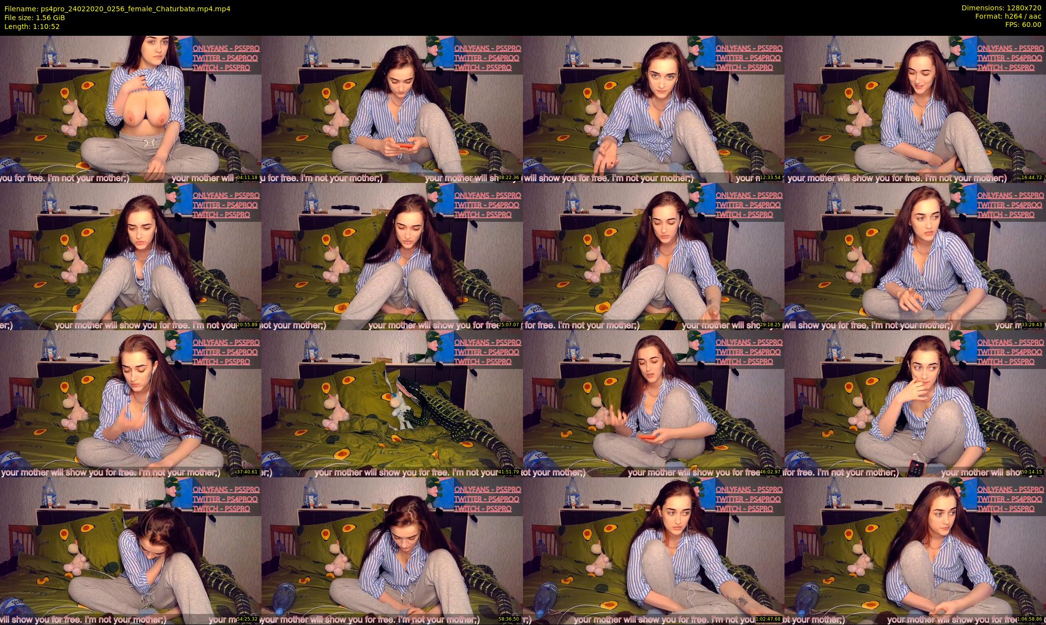 ps4pro — 71 minute Chaturbate female cam show recording, 720p, Feb 24, 2020
