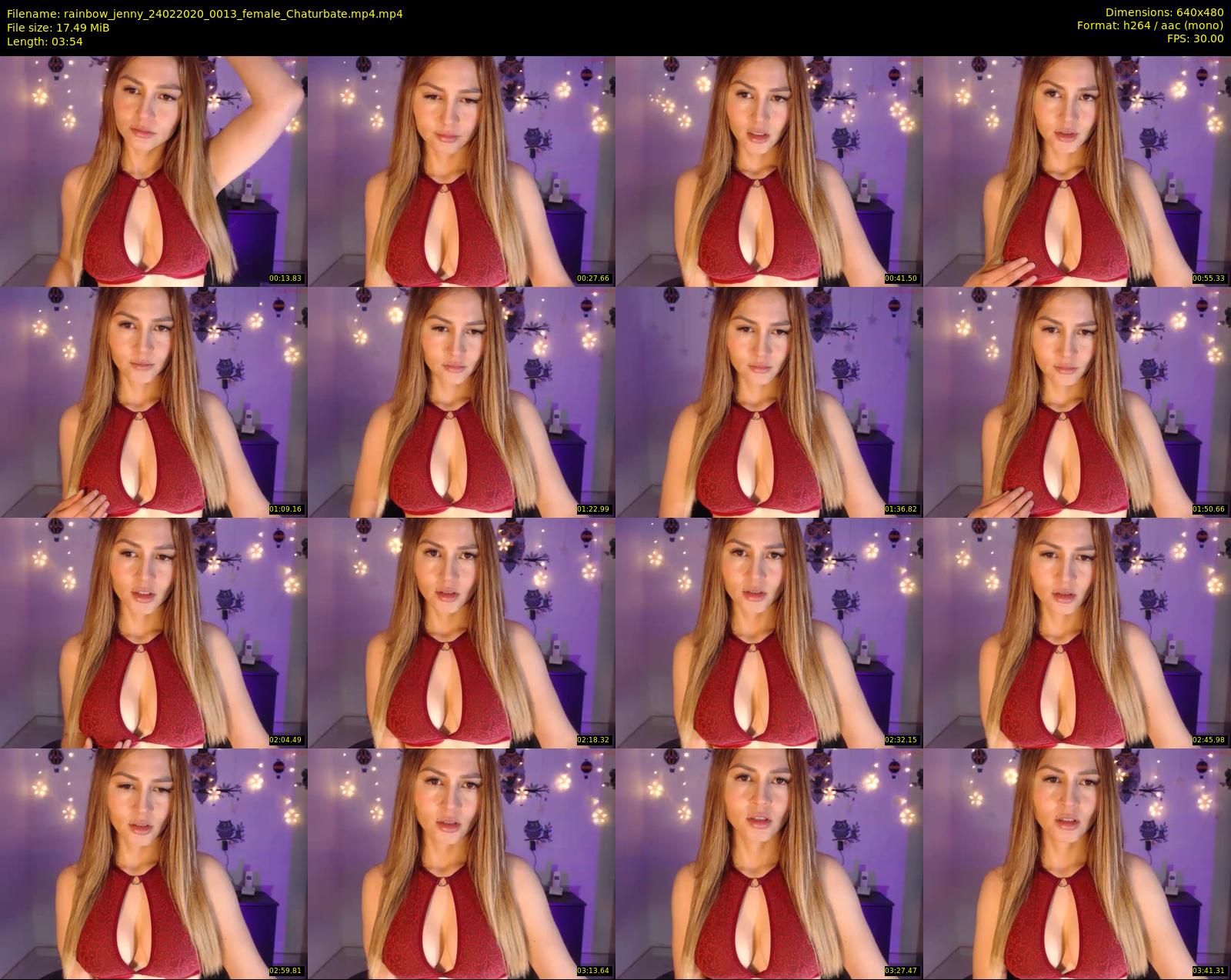 rainbow_jenny — 4 minute Chaturbate female cam show recording, 480p, Feb 24, 2020