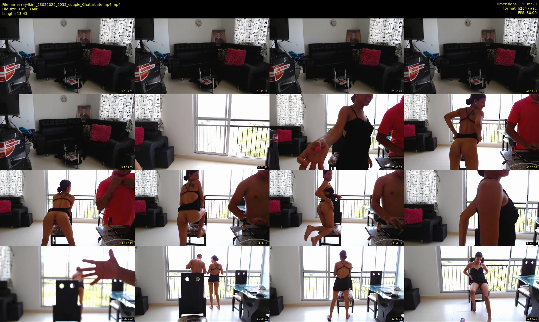 ray4kim — 14 minute Chaturbate couple cam show recording, 720p, Feb 23, 2020