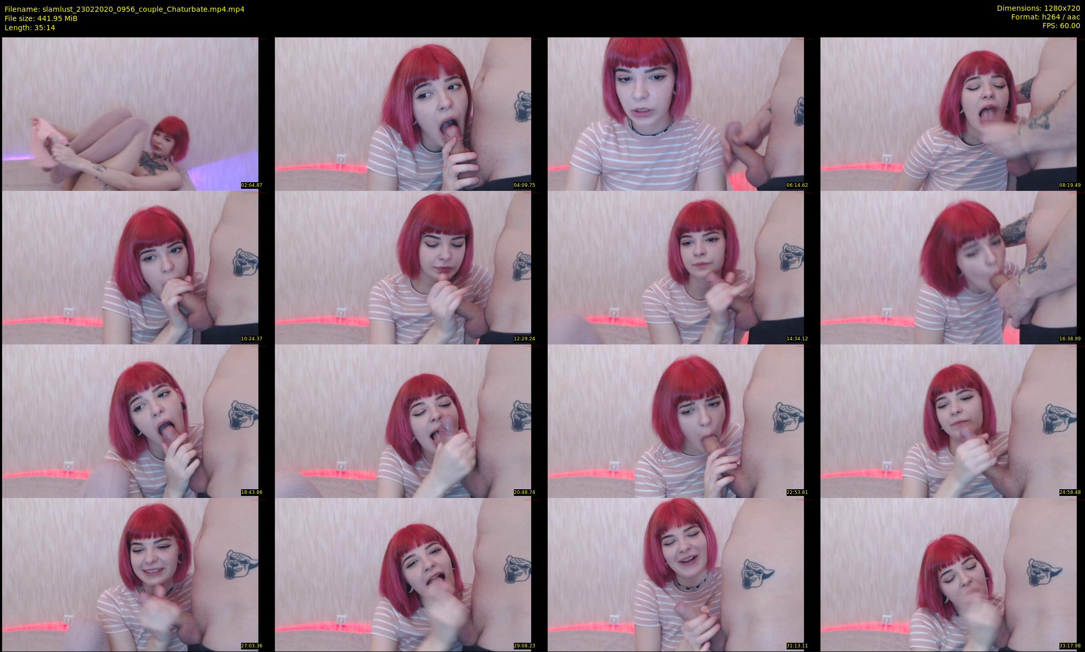 slamlust — 36 minute Chaturbate couple cam show recording, 720p, Feb 23, 2020