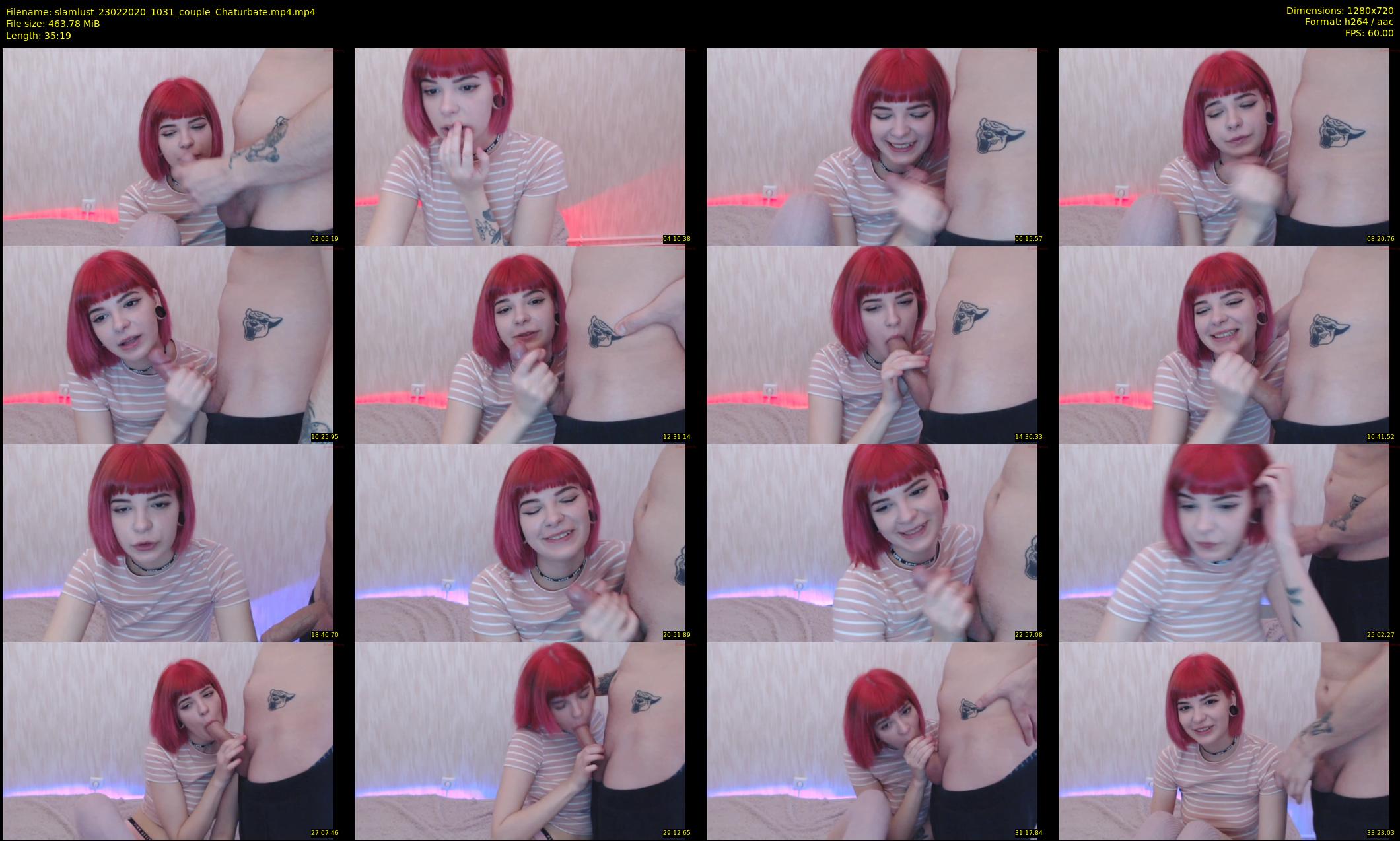slamlust — 36 minute Chaturbate couple cam show recording, 720p, Feb 23, 2020