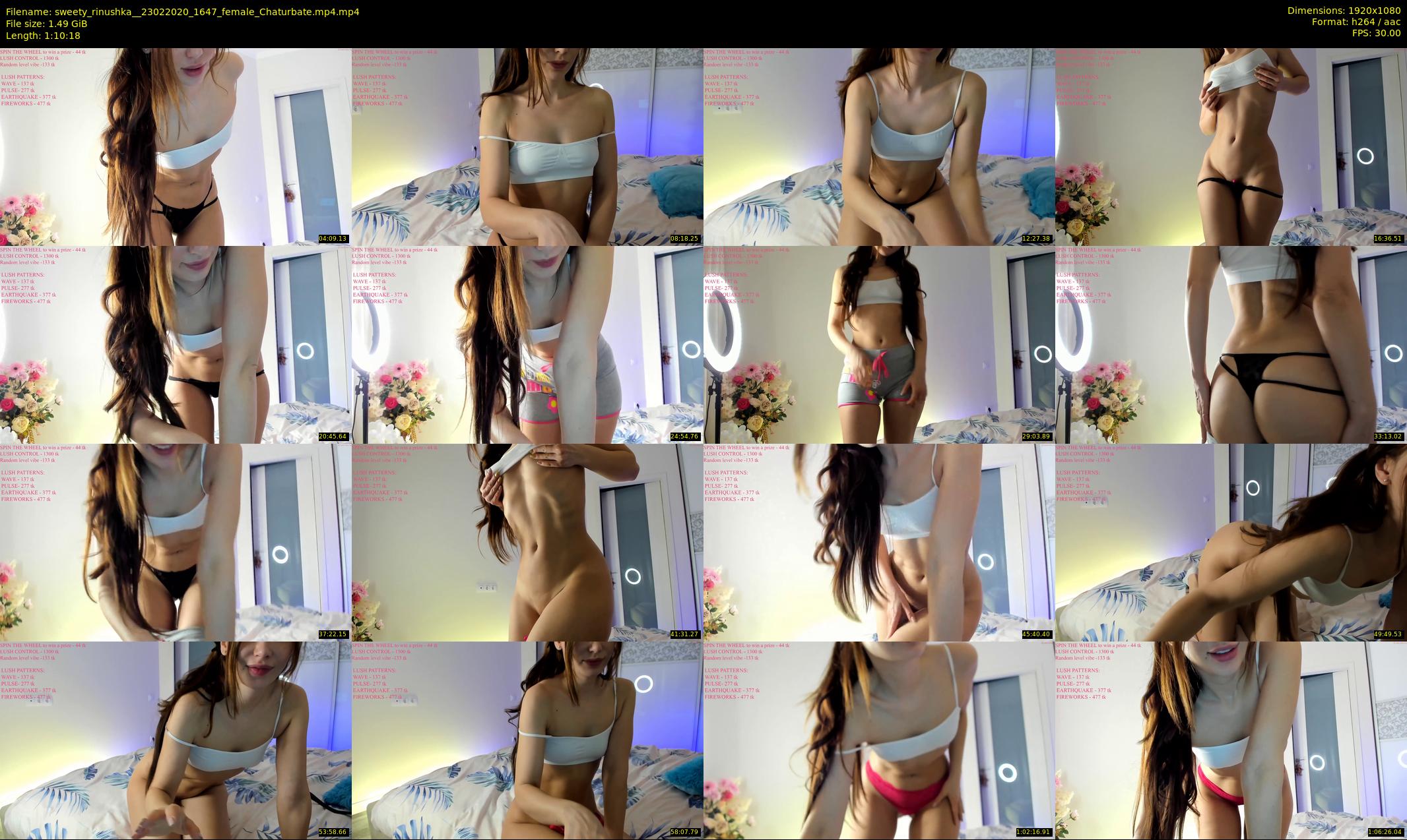sweety_rinushka_ — 71 minute Chaturbate female cam show recording, 1080p, Feb 23, 2020