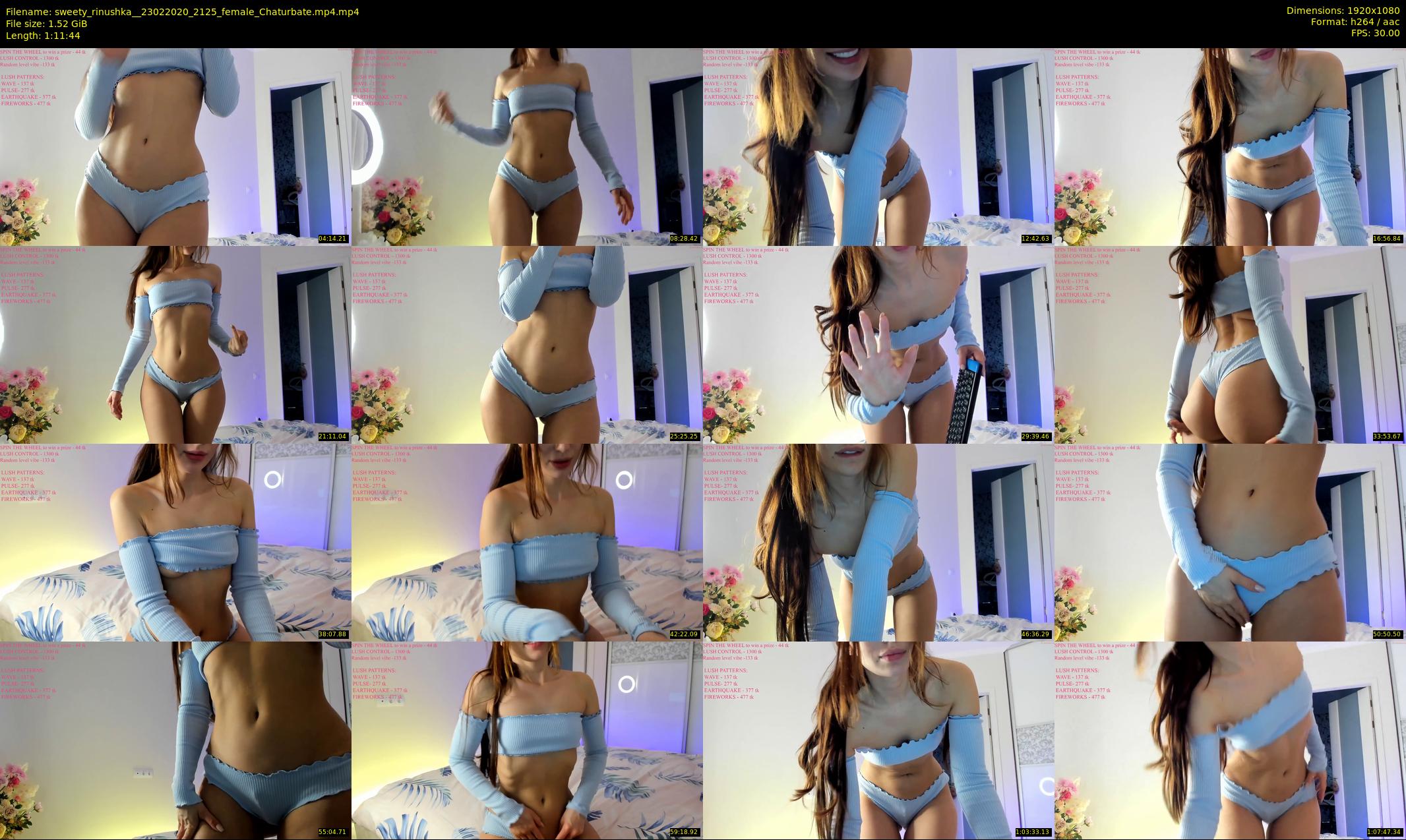 sweety_rinushka_ — 72 minute Chaturbate female cam show recording, 1080p, Feb 23, 2020
