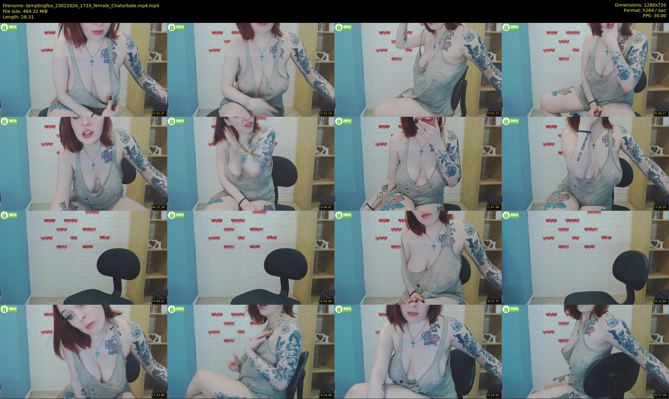 temptingfox — 29 minute Chaturbate female cam show recording, 720p, Feb 23, 2020