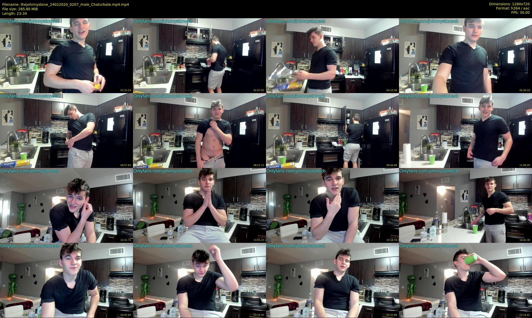 thejohnnystone — 24 minute Chaturbate male cam show recording, 720p, Feb 24, 2020