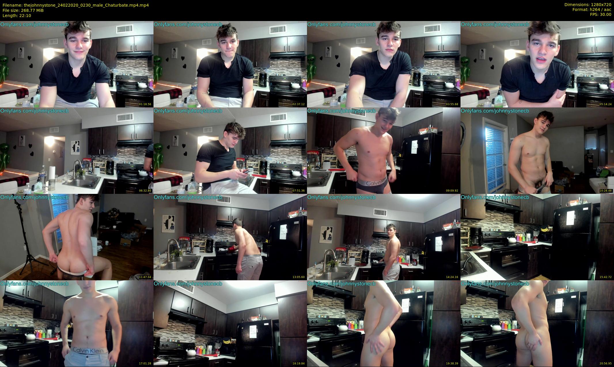 thejohnnystone — 23 minute Chaturbate male cam show recording, 720p, Feb 24, 2020