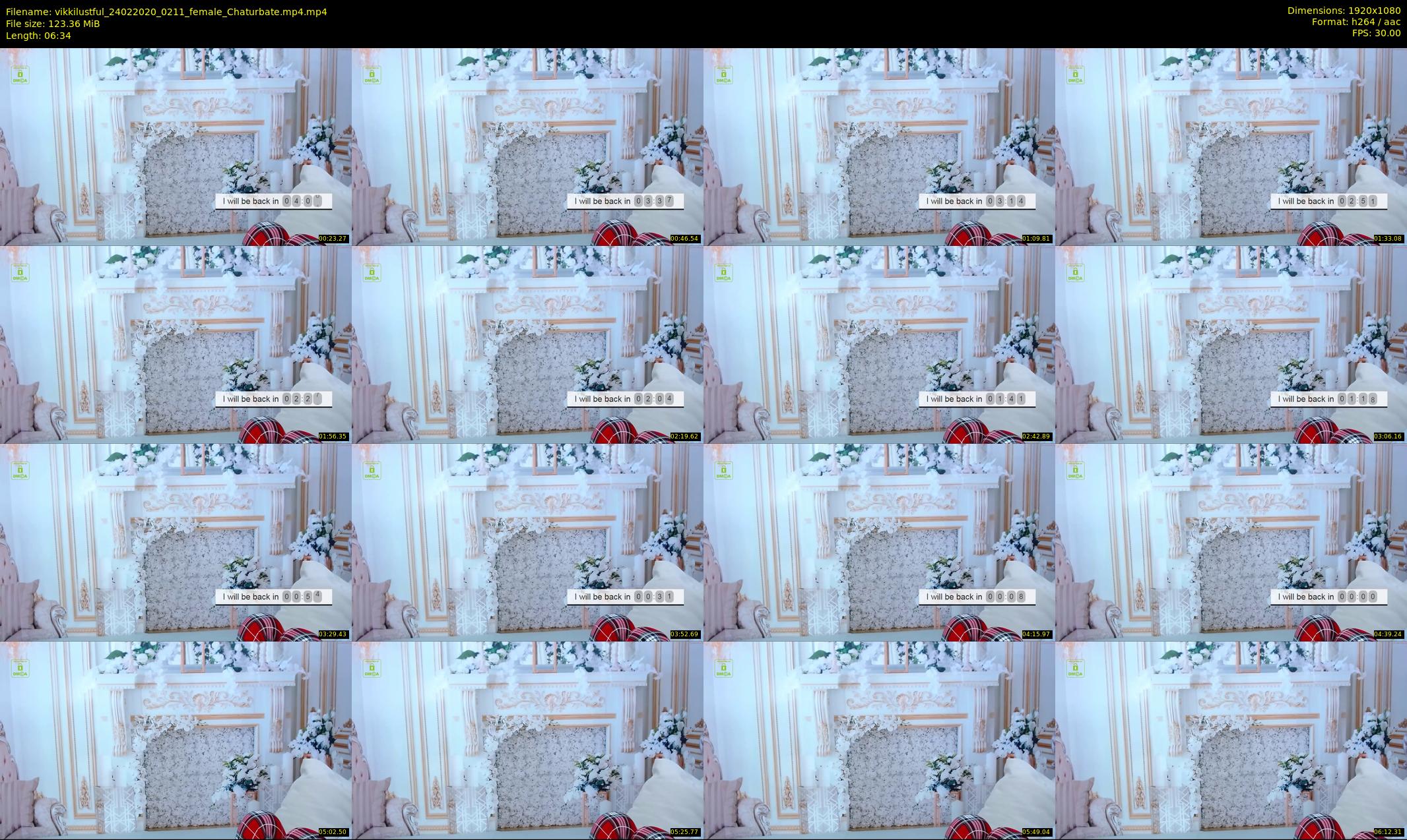 vikkilustful — 7 minute Chaturbate female cam show recording, 1080p, Feb 24, 2020