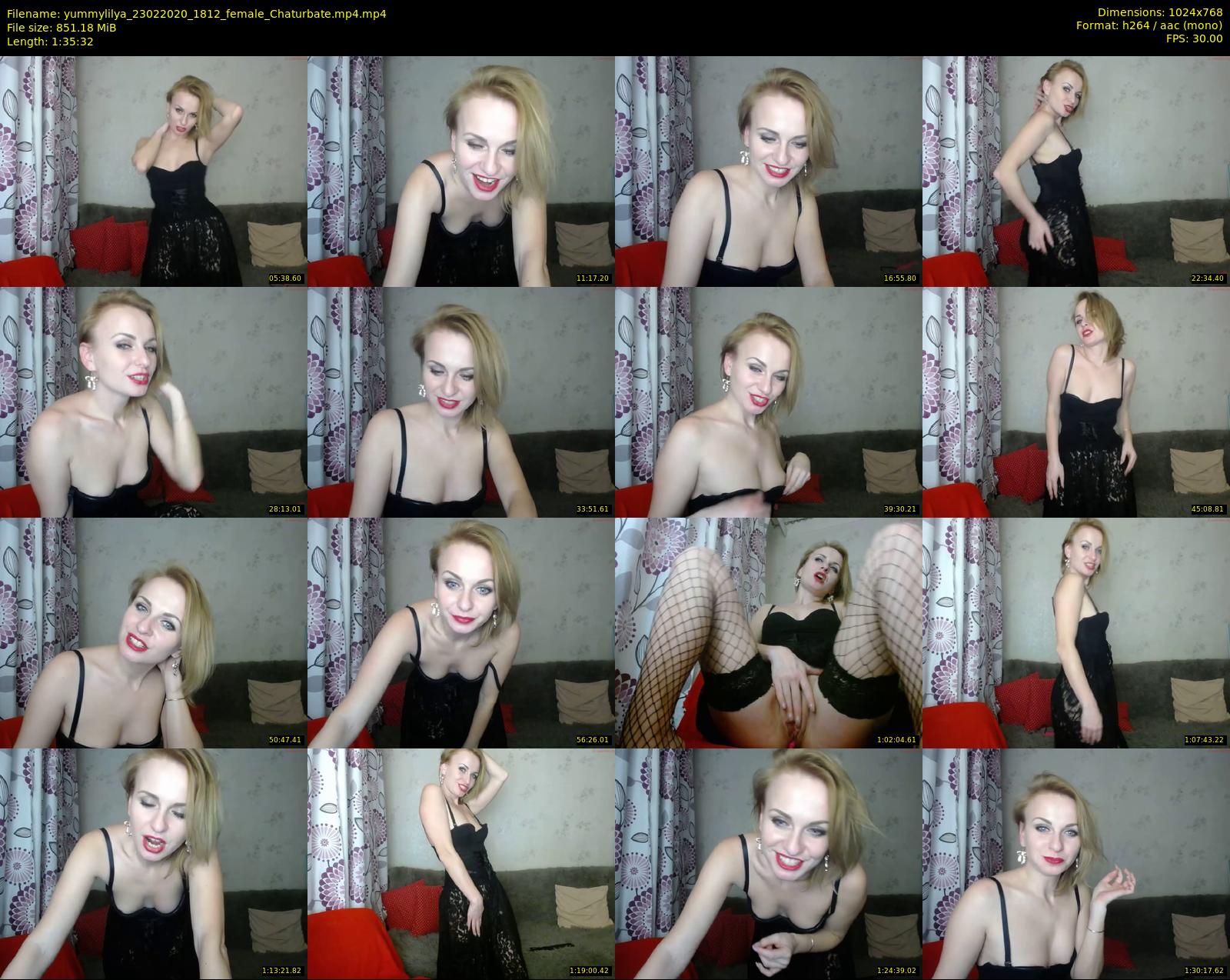 yummylilya — 96 minute Chaturbate female cam show recording, 720p, Feb 23, 2020