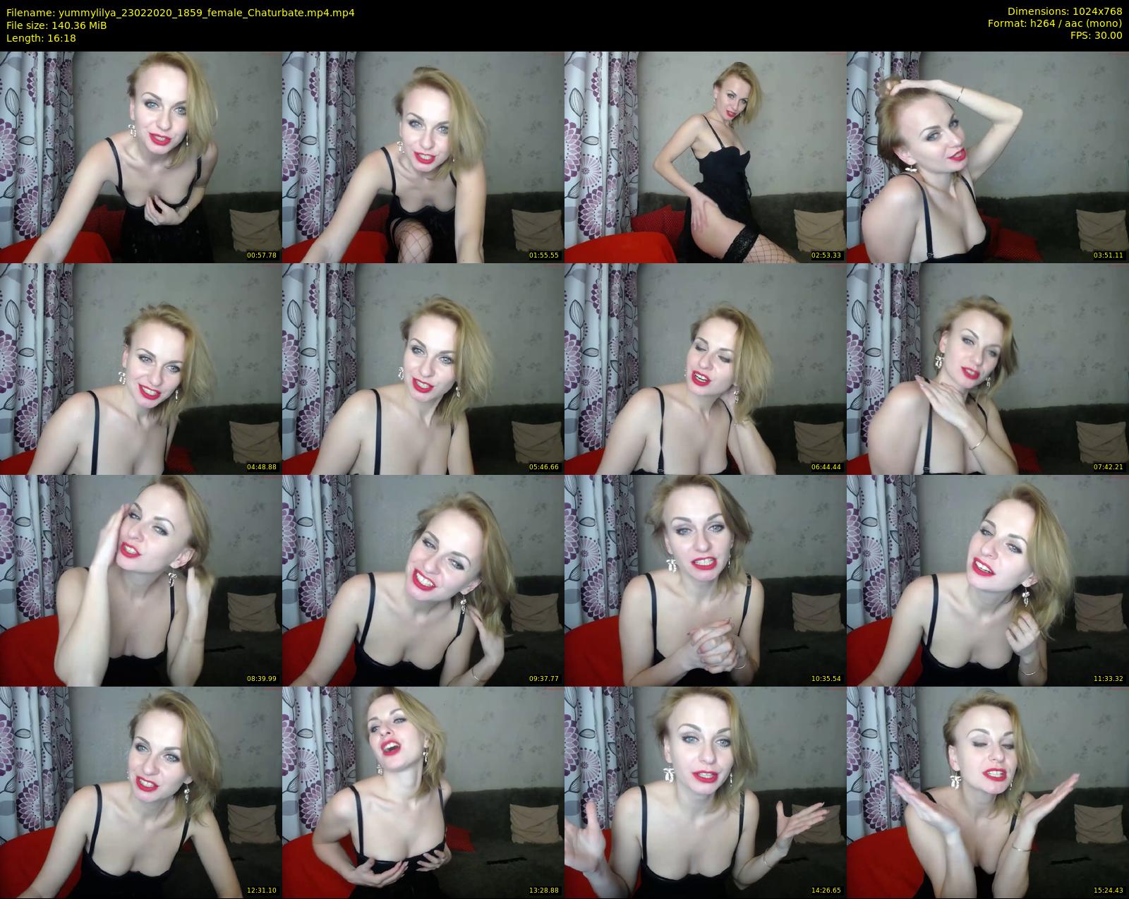 yummylilya — 17 minute Chaturbate female cam show recording, 720p, Feb 23, 2020