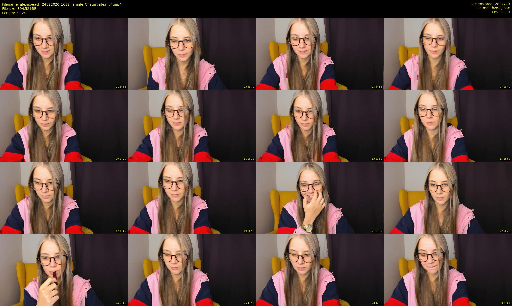 alexispeach — 33 minute Chaturbate female cam show recording, 720p, Feb 24, 2020