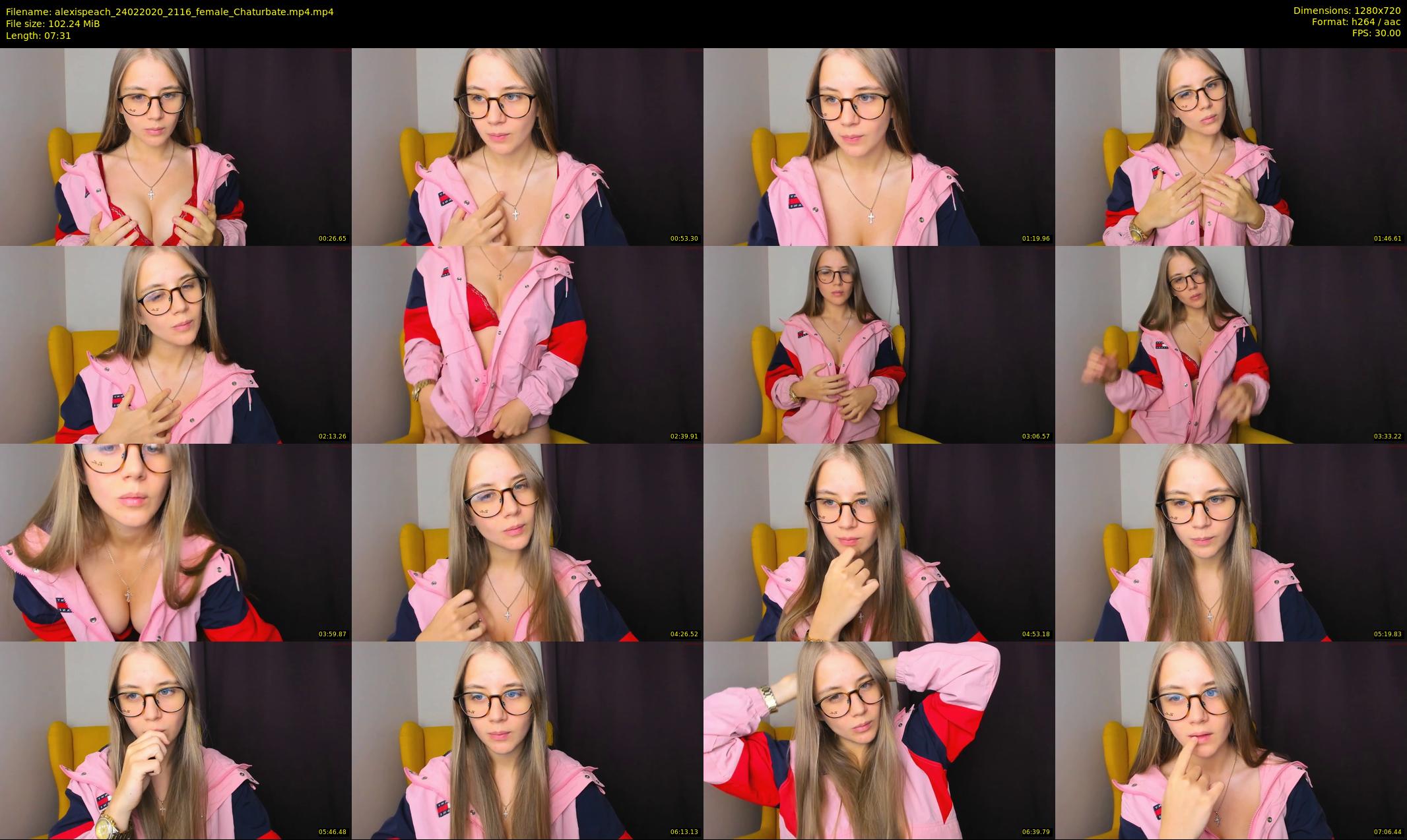 alexispeach — 8 minute Chaturbate female cam show recording, 720p, Feb 24, 2020