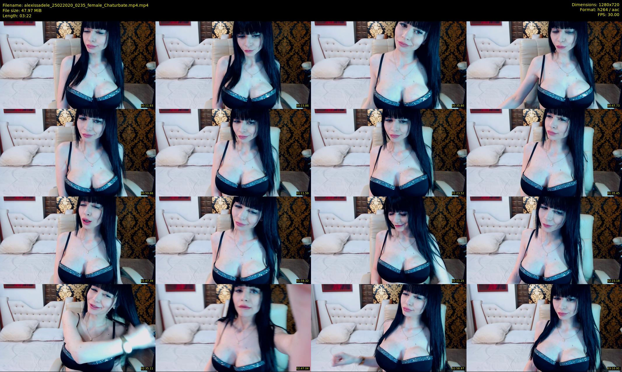 alexissadele — 4 minute Chaturbate female cam show recording, 720p, Feb 25, 2020