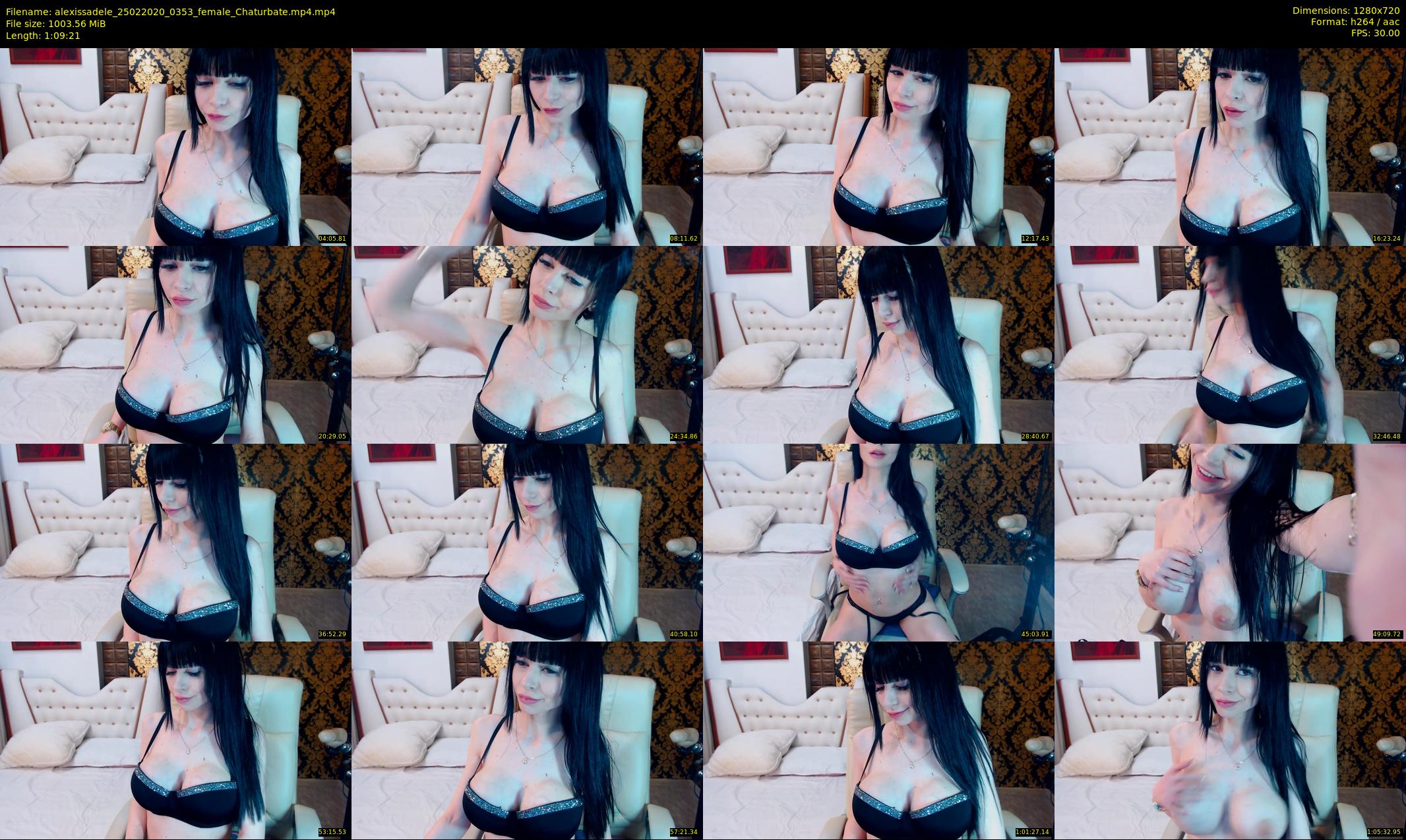 alexissadele — 70 minute Chaturbate female cam show recording, 720p, Feb 25, 2020
