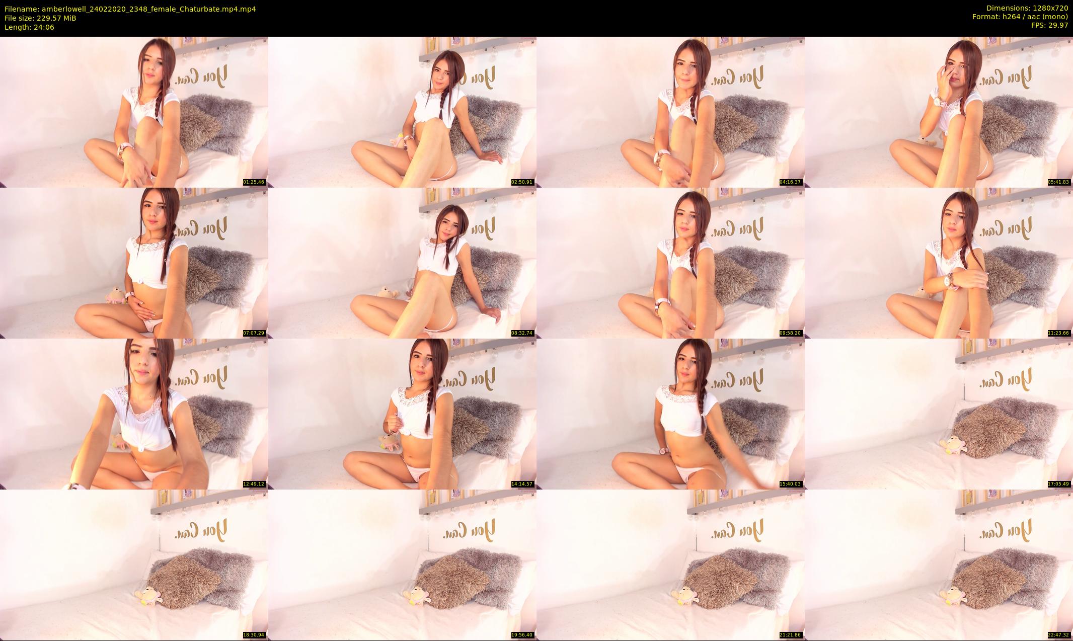amberlowell — 25 minute Chaturbate female cam show recording, 720p, Feb 24, 2020