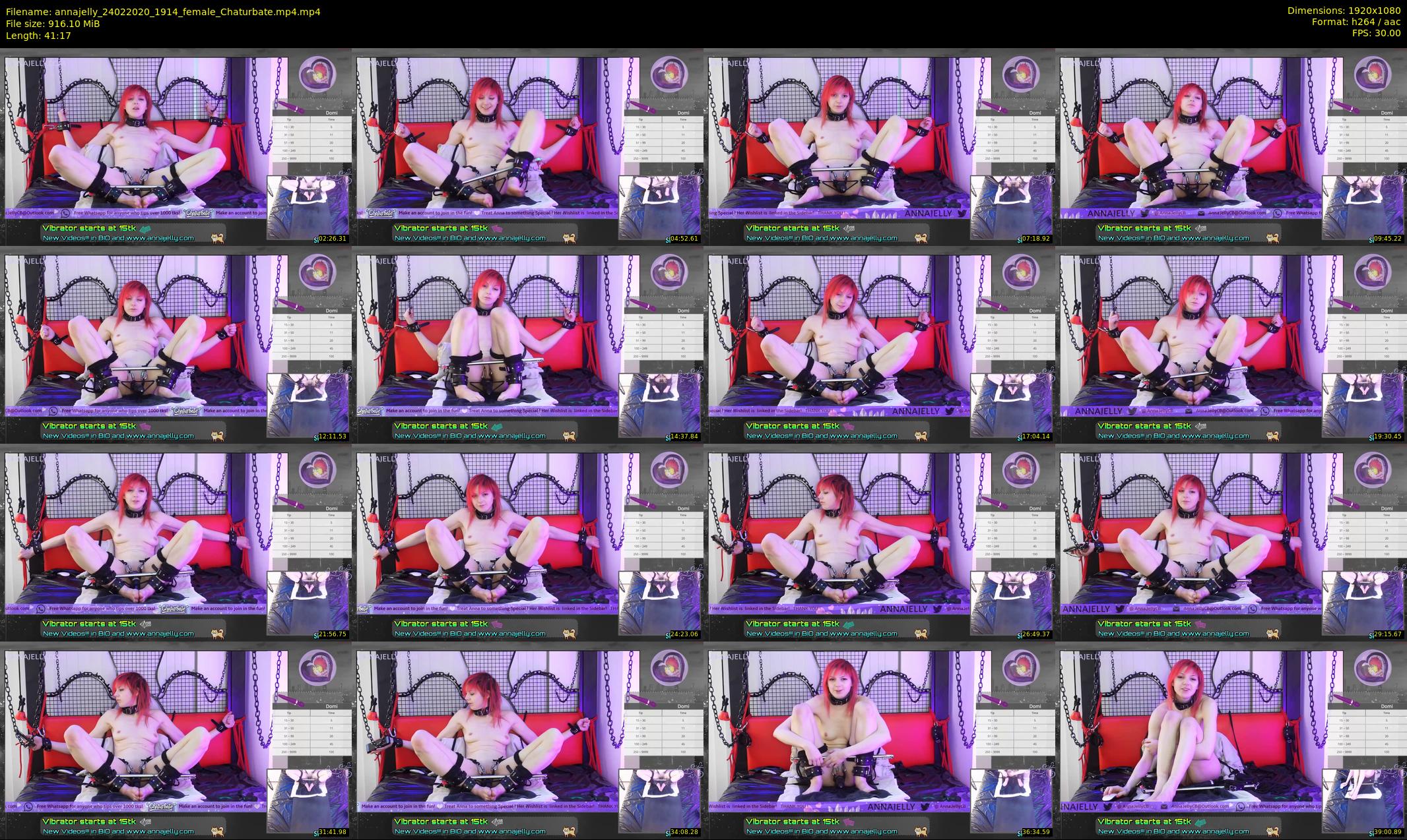 annajelly — 42 minute Chaturbate couple cam show recording, 1080p, Feb 24, 2020