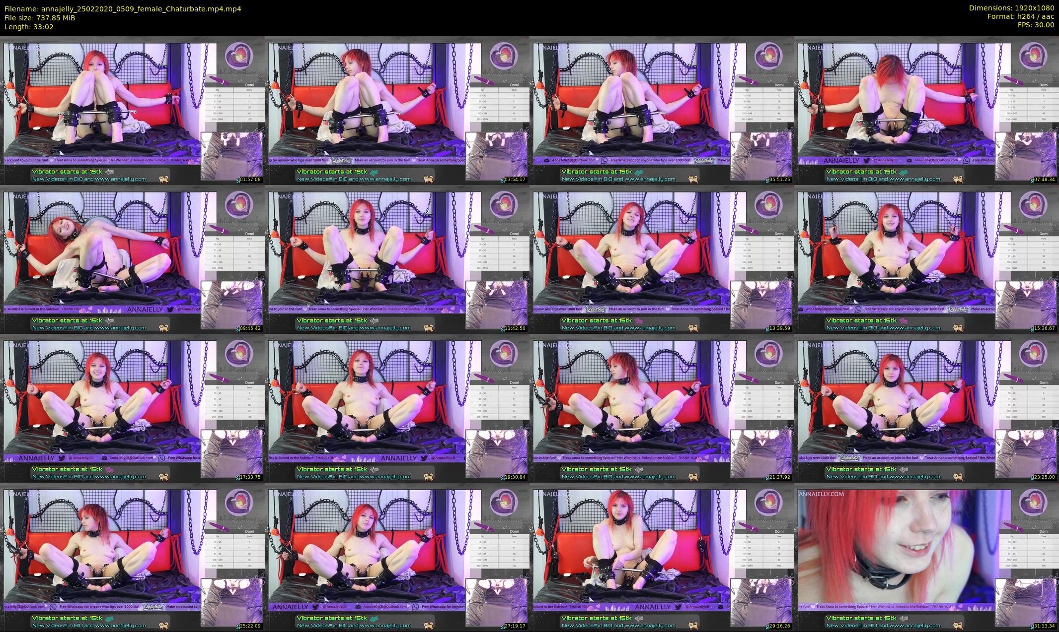 annajelly — 34 minute Chaturbate couple cam show recording, 1080p, Feb 25, 2020