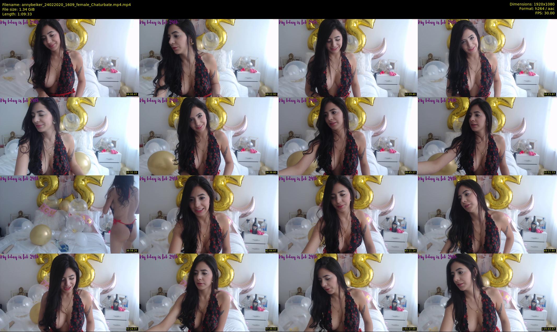 annybeiker — 70 minute Chaturbate female cam show recording, 1080p, Feb 24, 2020
