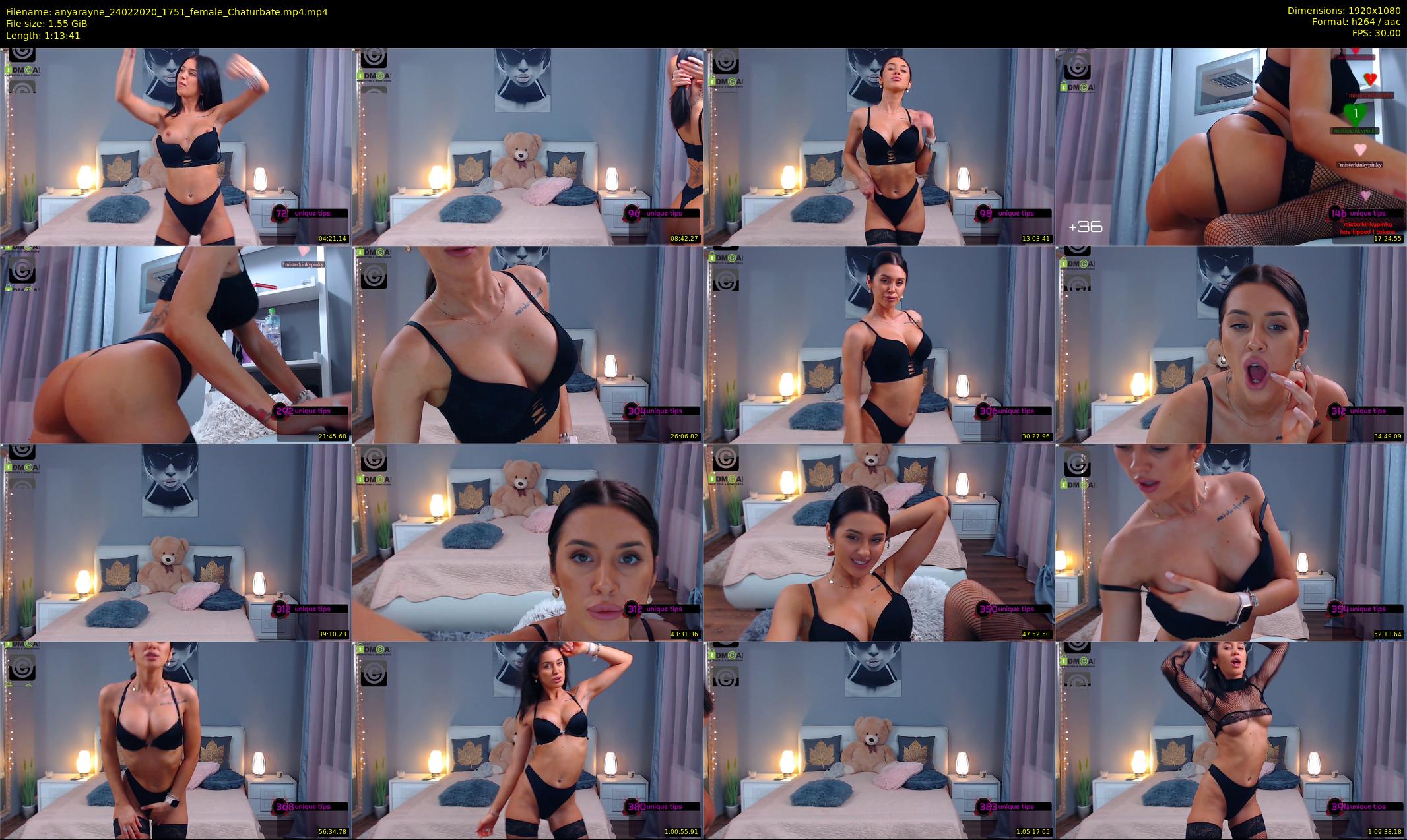 anyarayne — 74 minute Chaturbate female cam show recording, 1080p, Feb 24, 2020