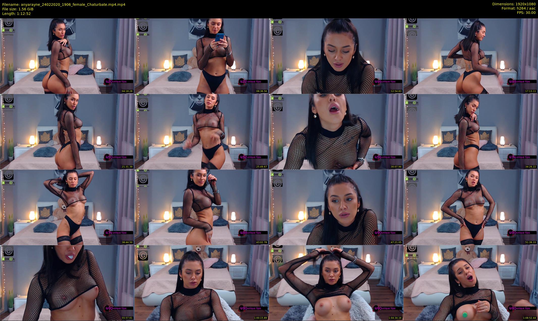 anyarayne — 73 minute Chaturbate female cam show recording, 1080p, Feb 24, 2020