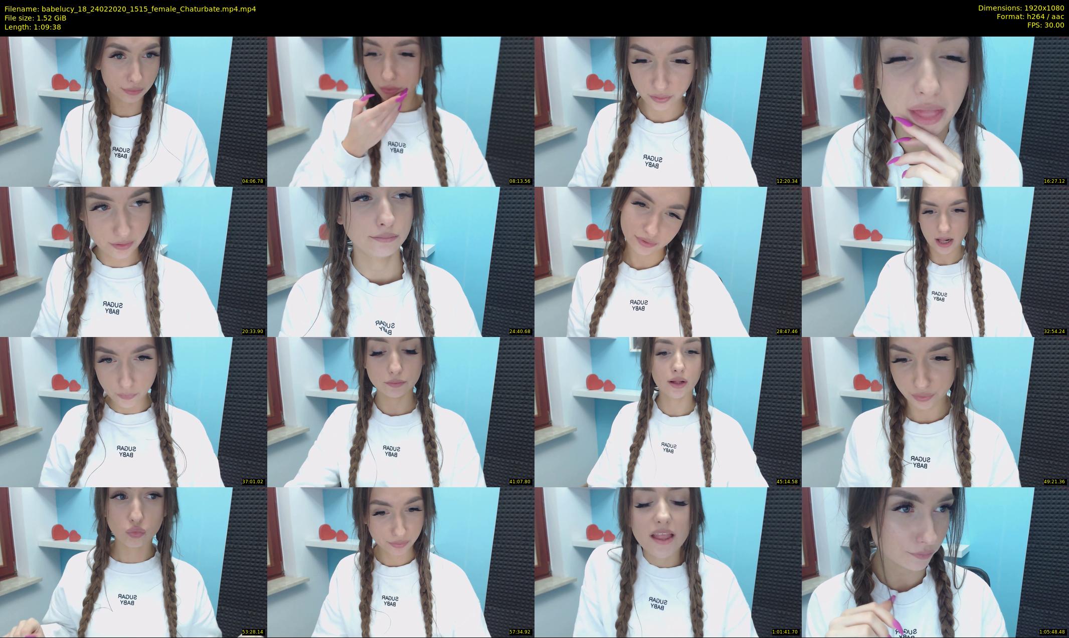babelucy_18 — 70 minute Chaturbate female cam show recording, 1080p, Feb 24, 2020