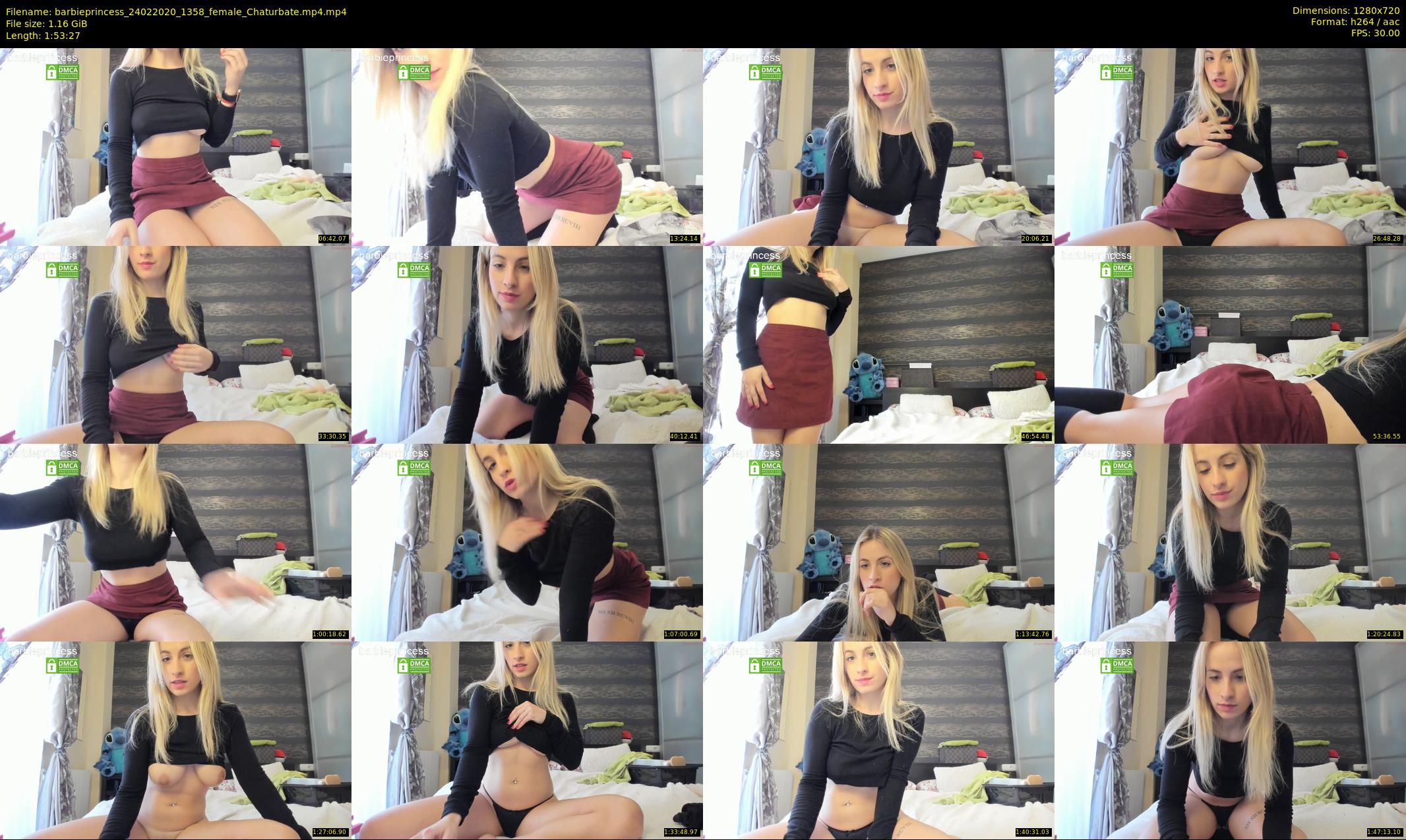 barbieprincess — 114 minute Chaturbate female cam show recording, 720p, Feb 24, 2020