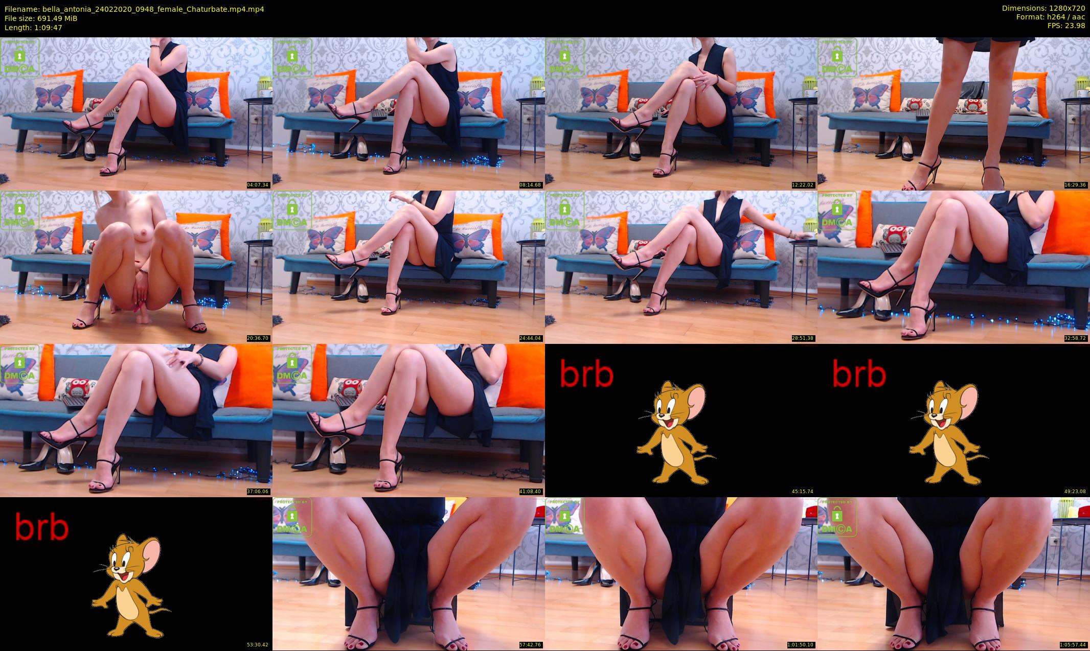 bella_antonia — 70 minute Chaturbate female cam show recording, 720p, Feb 24, 2020