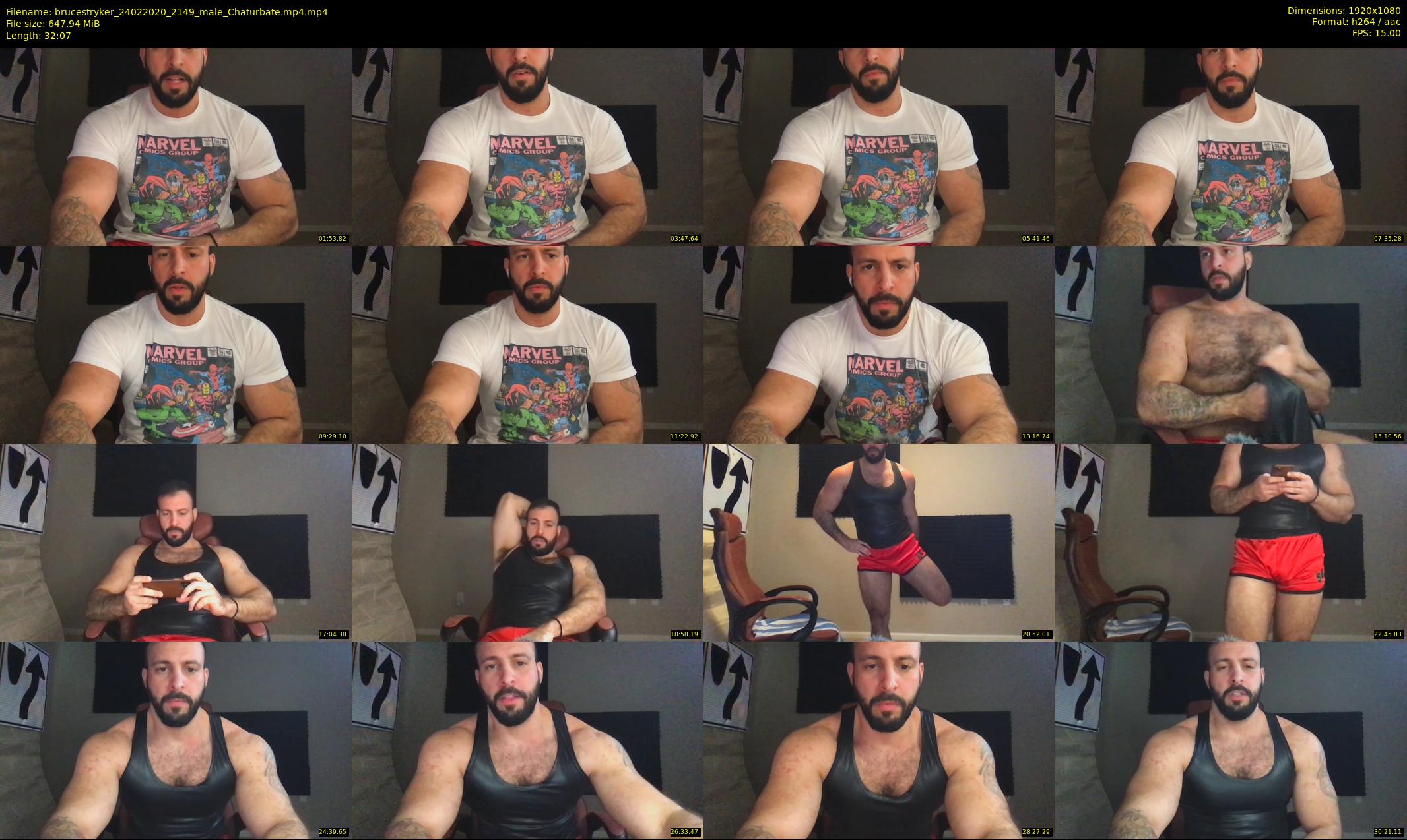 brucestryker — 33 minute Chaturbate male cam show recording, 1080p, Feb 24, 2020