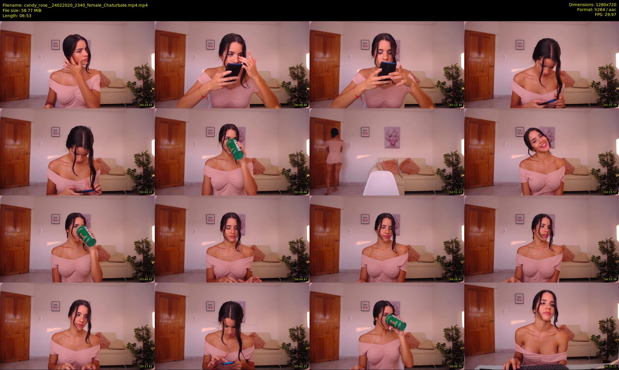 candy_rose_ — 7 minute Chaturbate female cam show recording, 720p, Feb 24, 2020