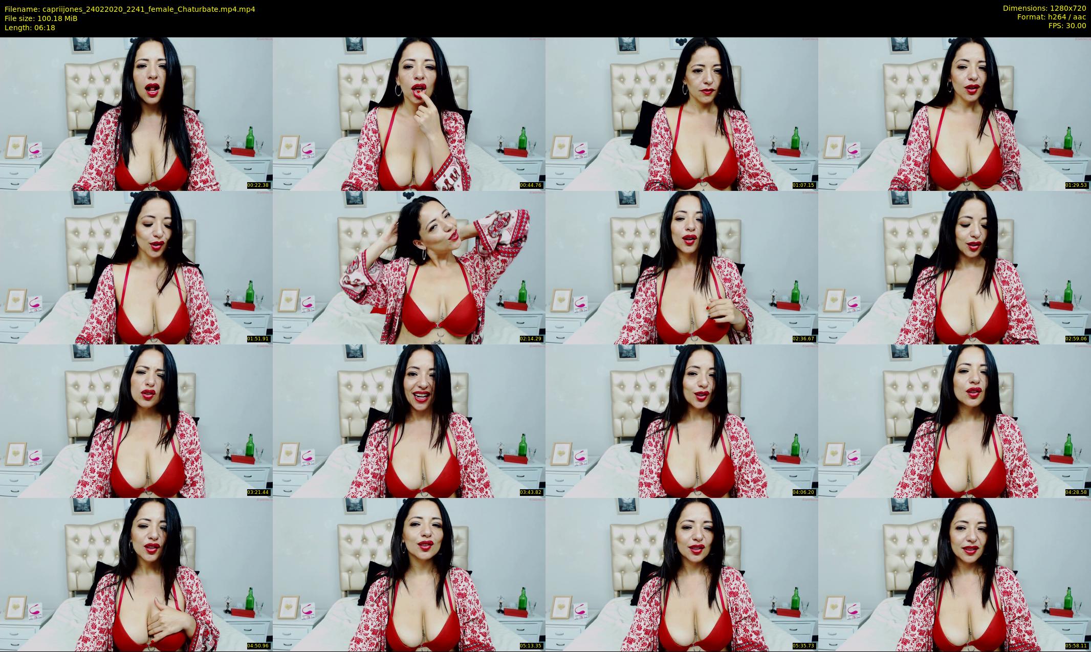 capriijones — 7 minute Chaturbate female cam show recording, 720p, Feb 24, 2020