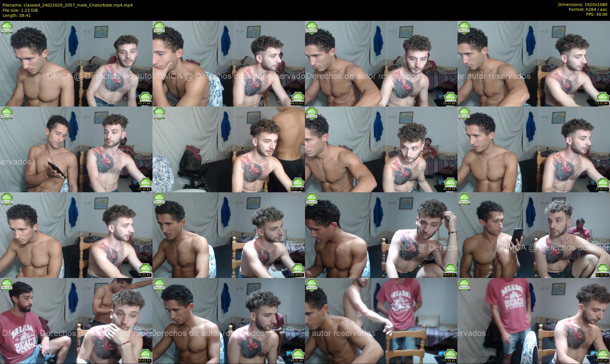 classied — 59 minute Chaturbate male cam show recording, 1080p, Feb 24, 2020