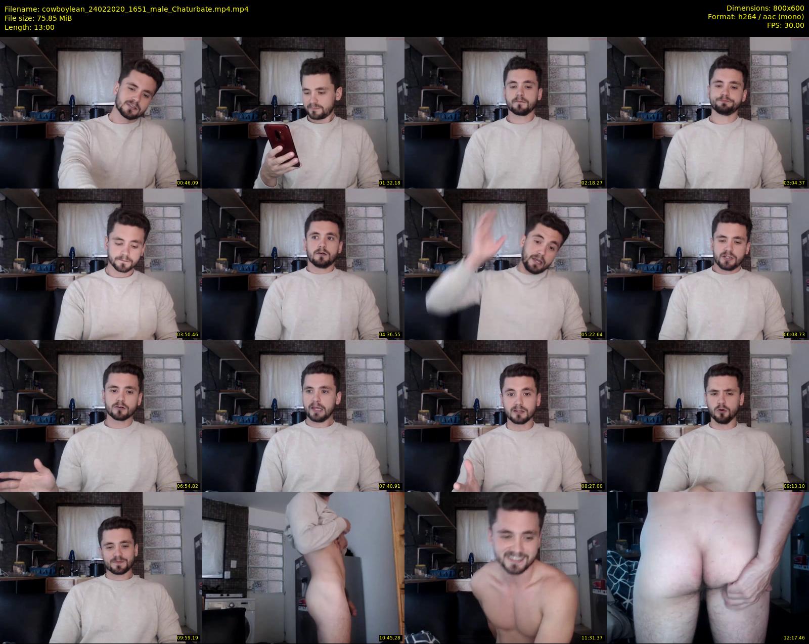 cowboylean — 13 minute Chaturbate male cam show recording, 480p, Feb 24, 2020