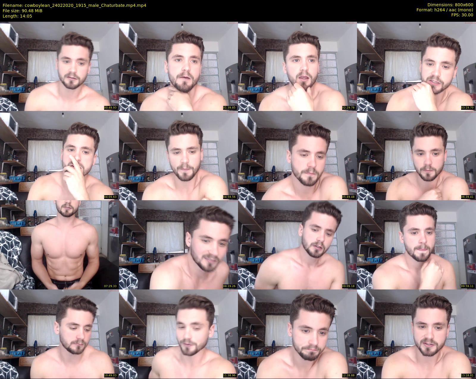 cowboylean — 15 minute Chaturbate male cam show recording, 480p, Feb 24, 2020