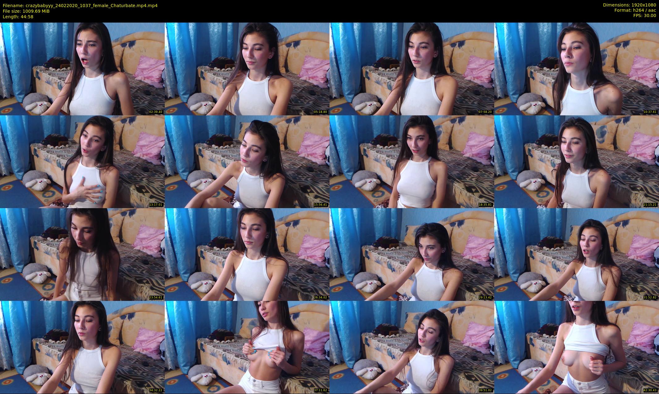 crazybabyyy — 45 minute Chaturbate couple cam show recording, 1080p, Feb 24, 2020