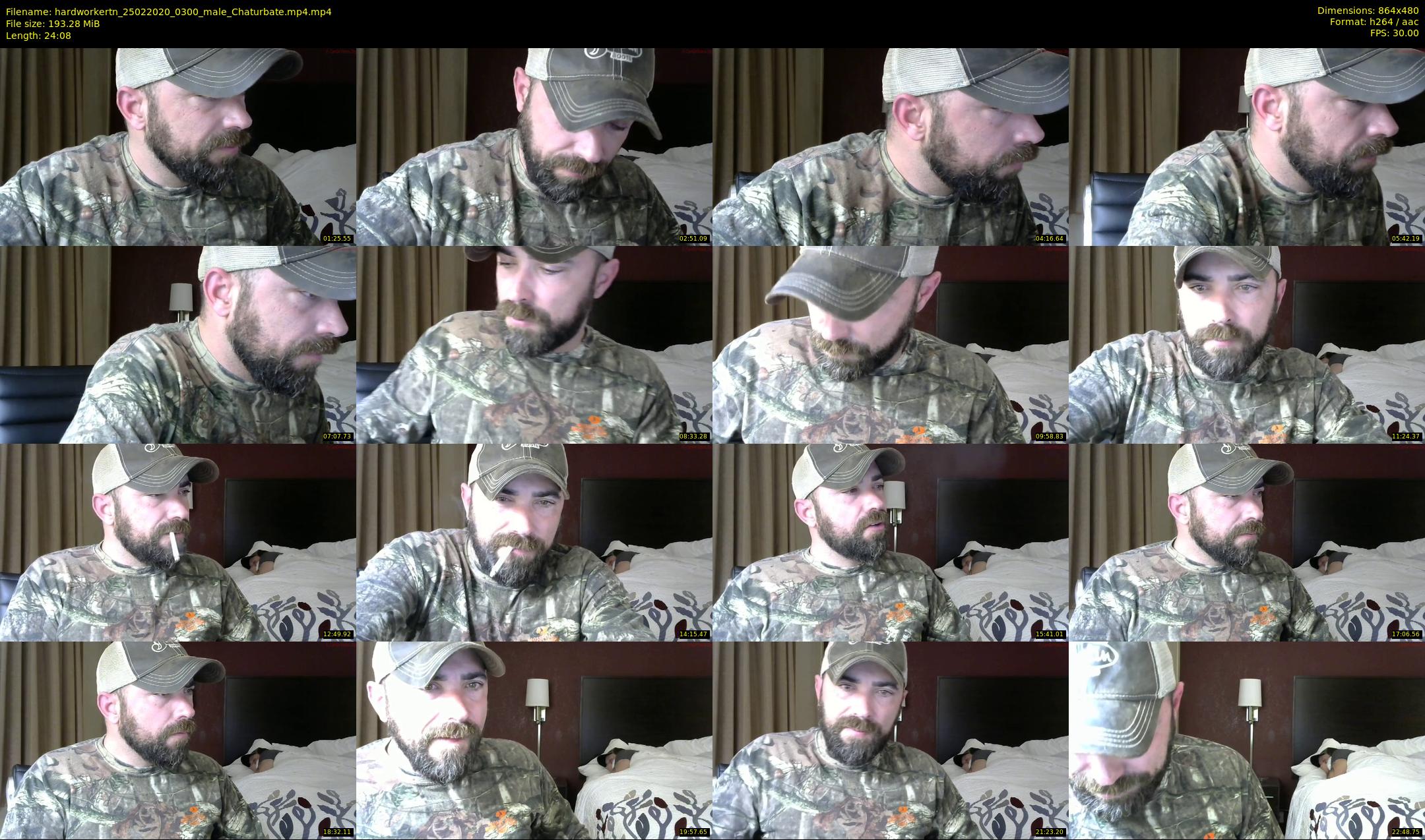 hardworkertn — 25 minute Chaturbate male cam show recording, 480p, Feb 25, 2020