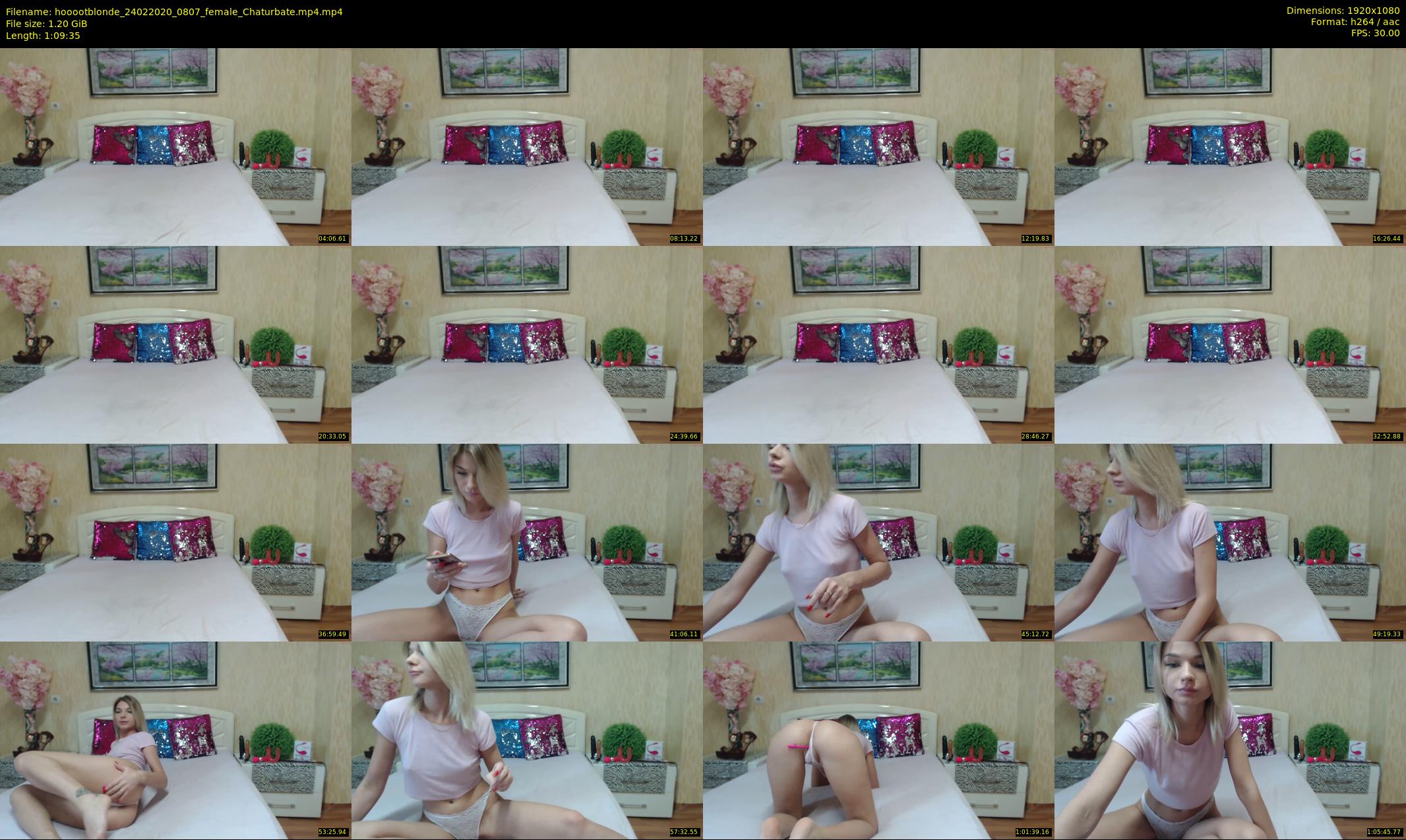 hooootblonde — 70 minute Chaturbate female cam show recording, 1080p, Feb 24, 2020
