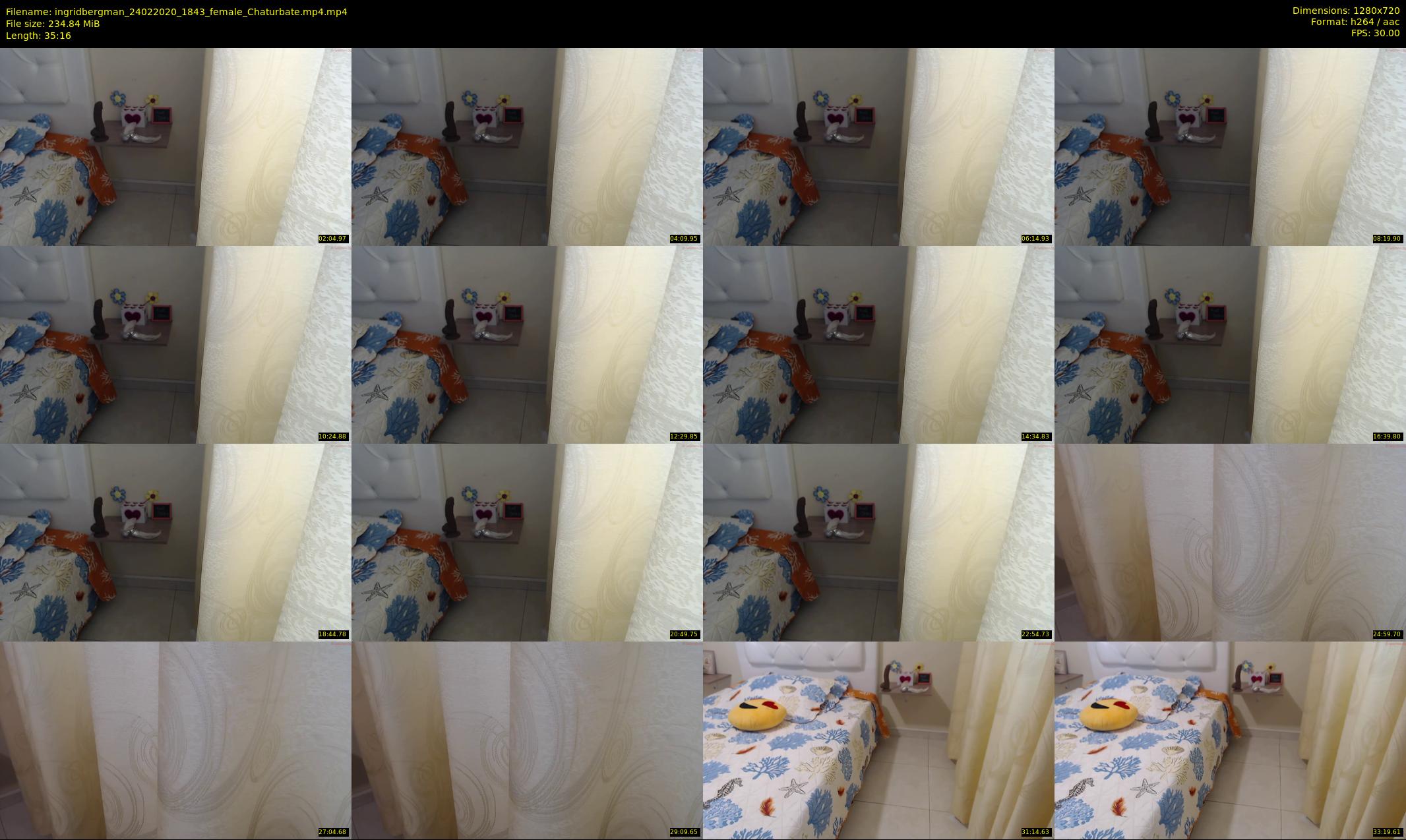 ingridbergman — 36 minute Chaturbate female cam show recording, 720p, Feb 24, 2020