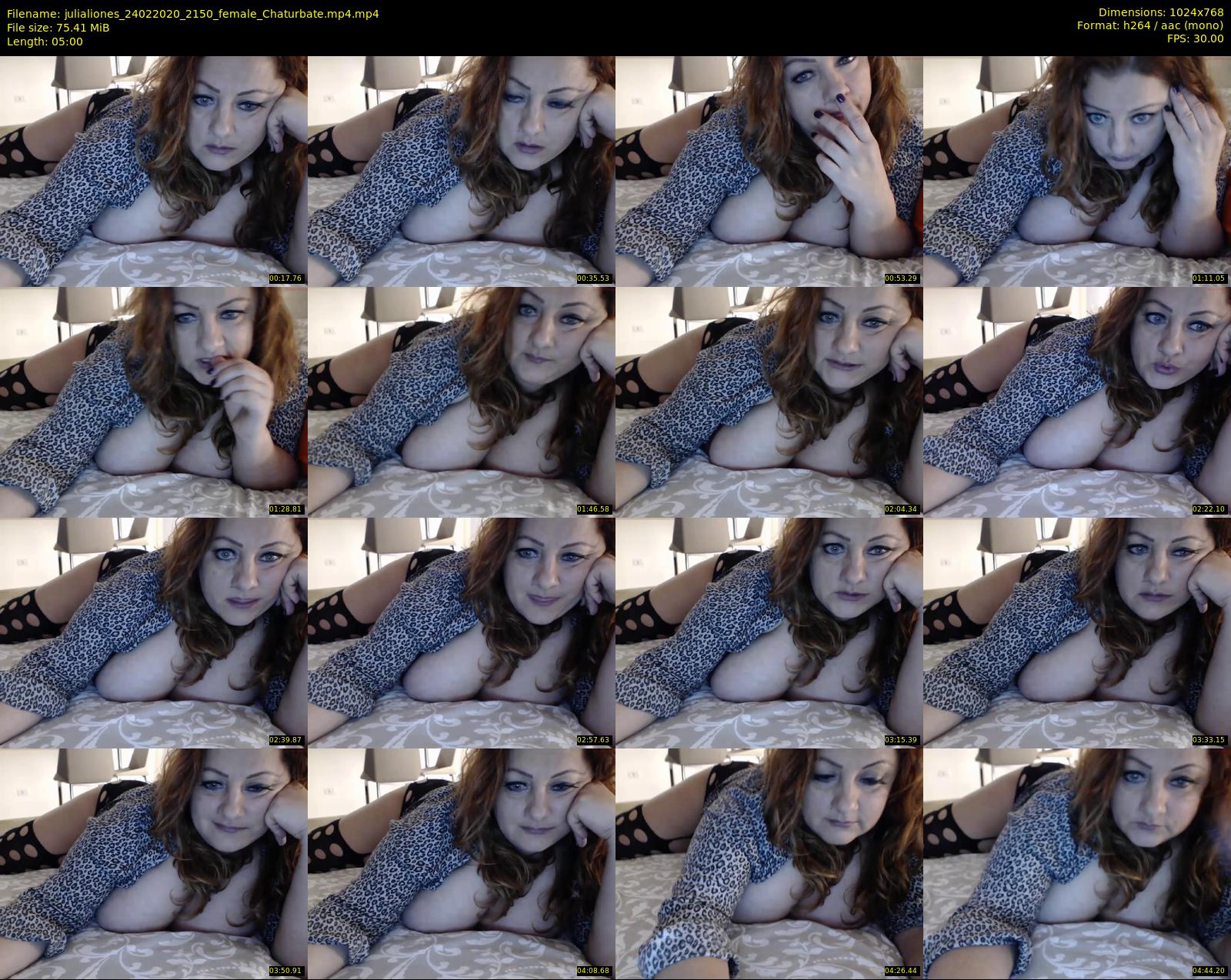 julialiones — 5 minute Chaturbate female cam show recording, 720p, Feb 24, 2020