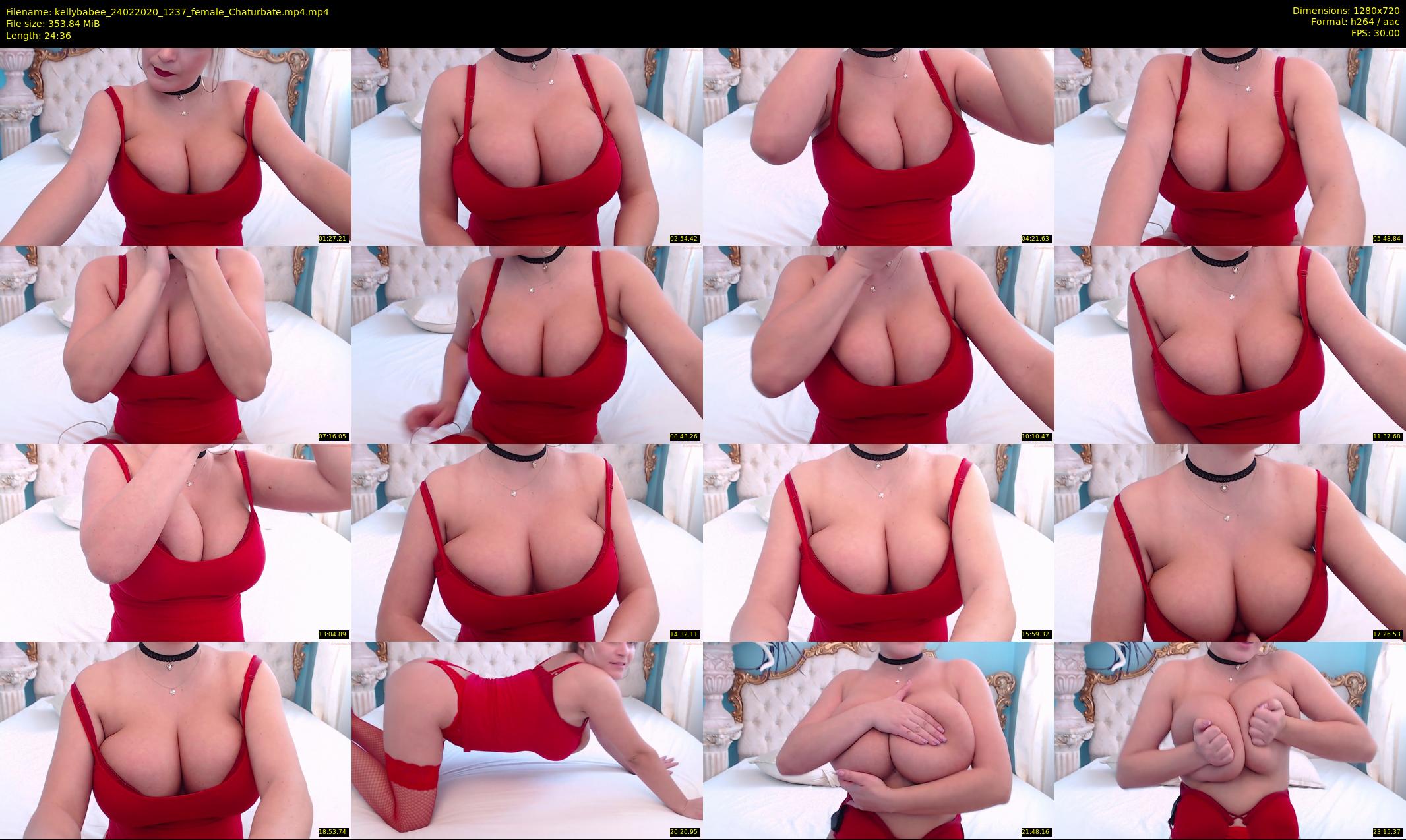 kellybabee — 25 minute Chaturbate female cam show recording, 720p, Feb 24, 2020