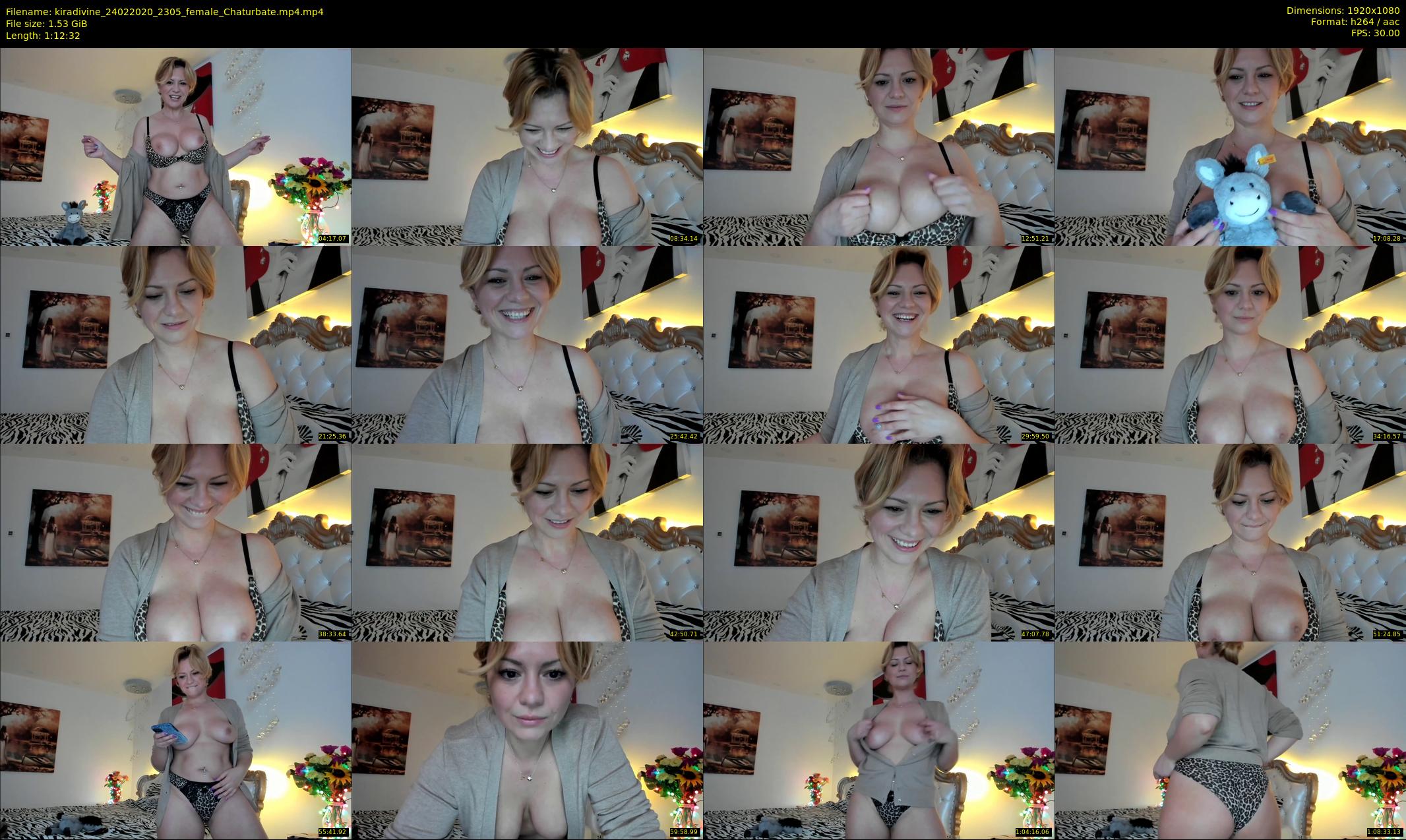 kiradivine — 73 minute Chaturbate female cam show recording, 1080p, Feb 24, 2020