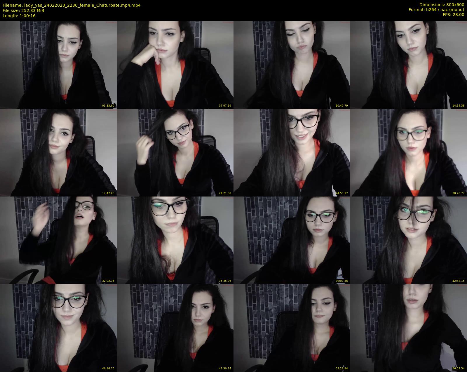 lady_yas — 61 minute Chaturbate female cam show recording, 480p, Feb 24, 2020