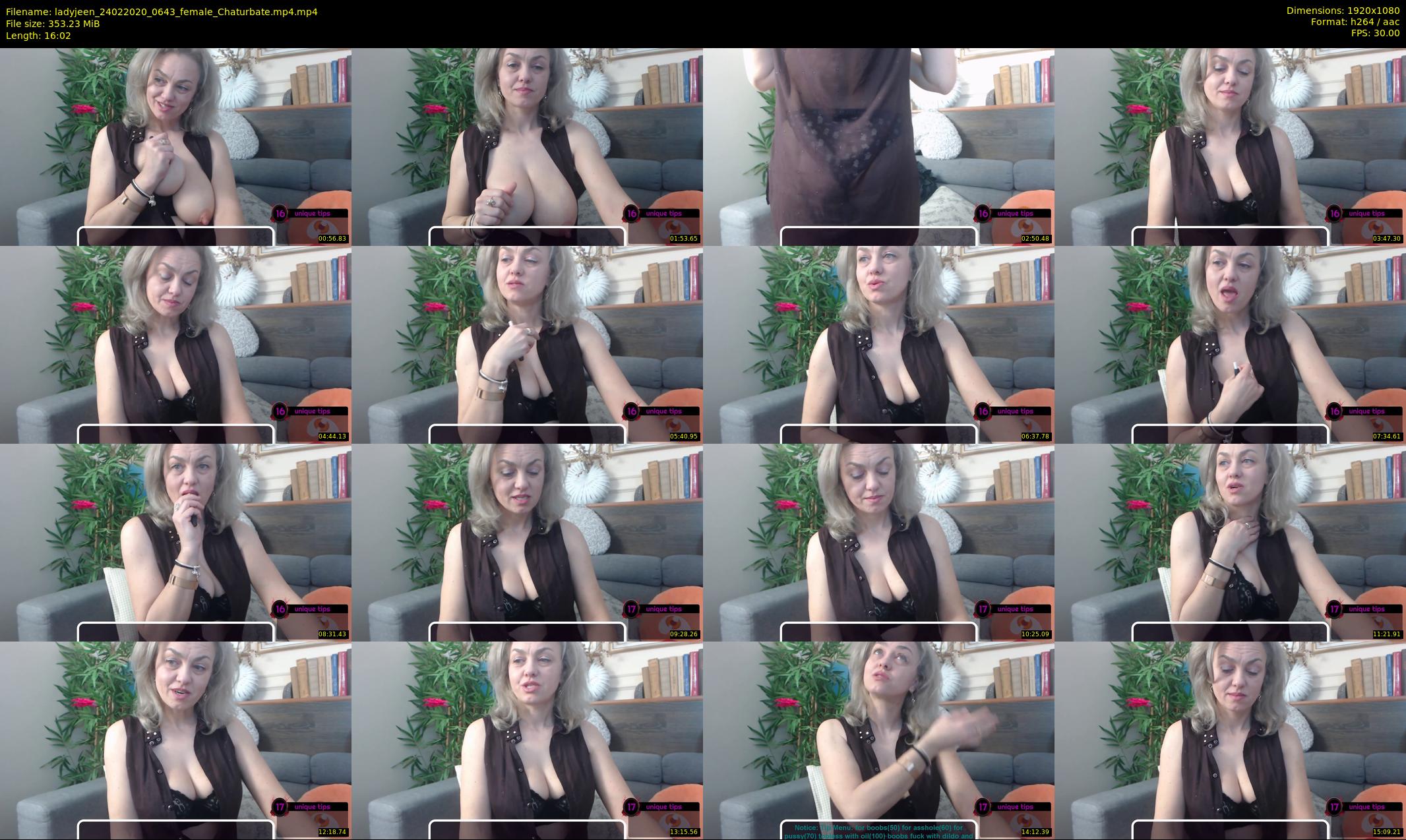 ladyjeen — 17 minute Chaturbate female cam show recording, 1080p, Feb 24, 2020