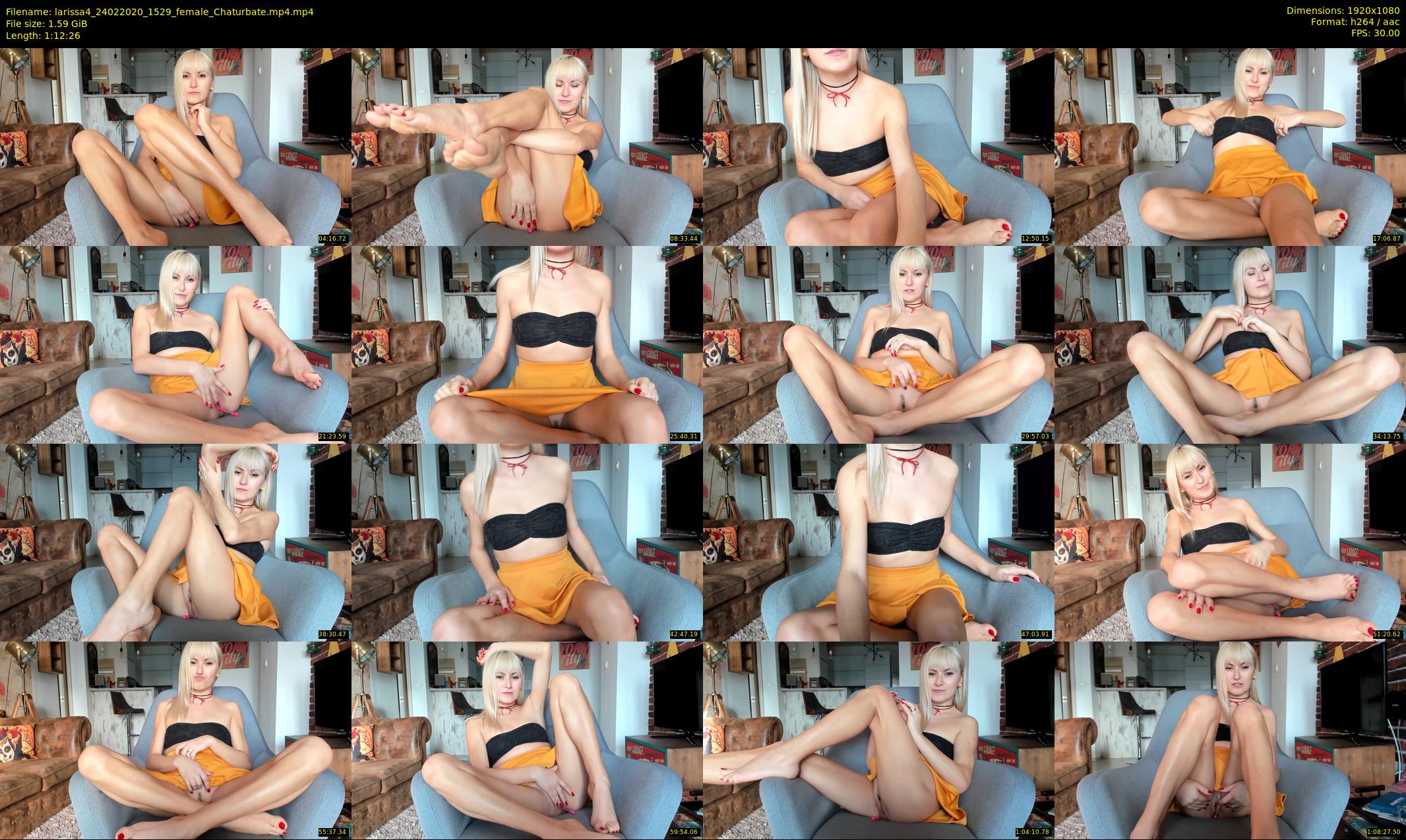 larissa4 — 73 minute Chaturbate female cam show recording, 1080p, Feb 24, 2020