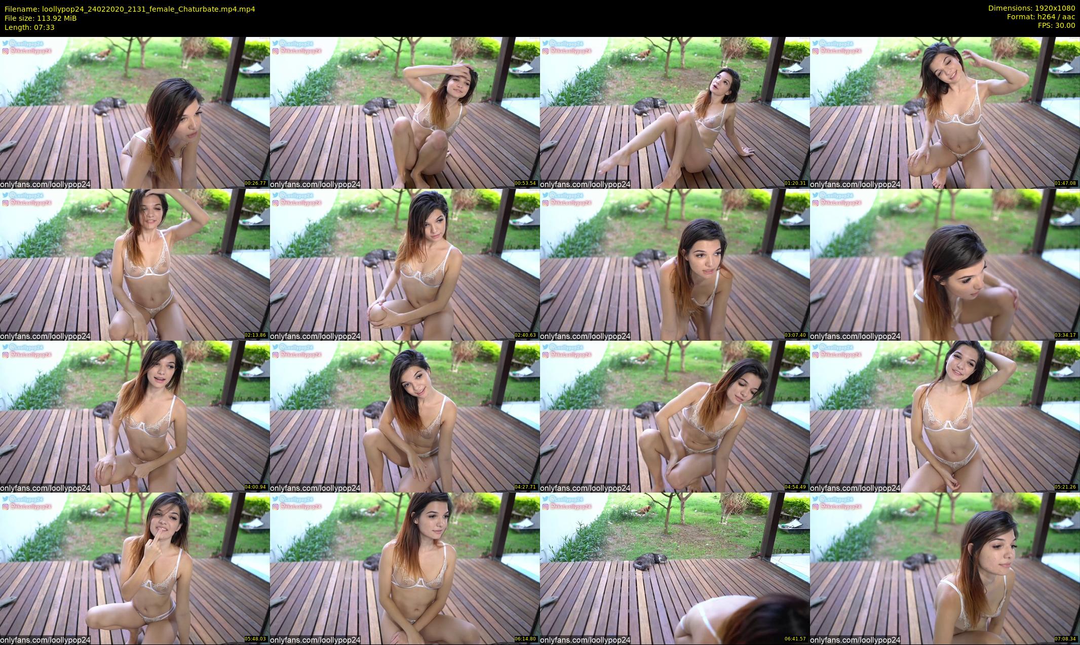 loollypop24 — 8 minute Chaturbate female cam show recording, 1080p, Feb 24, 2020